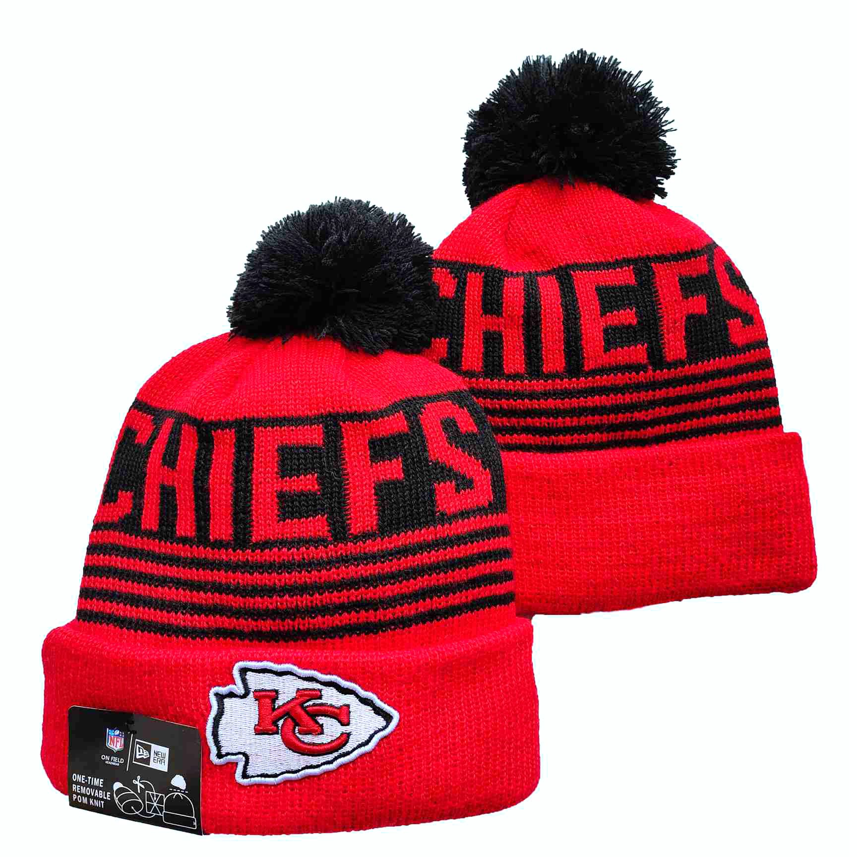 NFL Kansas City Chiefs Beanies Knit Hats-YD1015