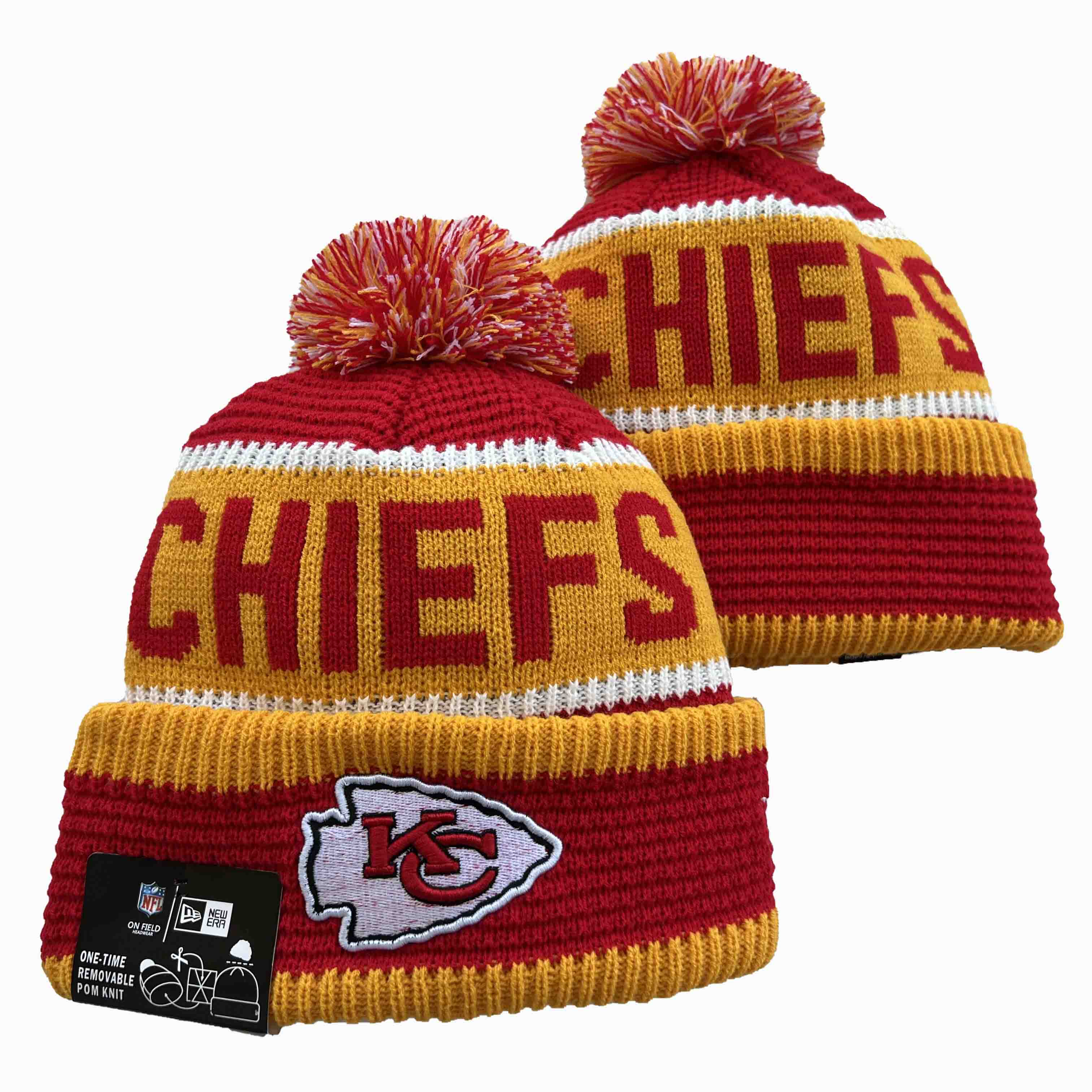 NFL Kansas City Chiefs Beanies Knit Hats-YD1016