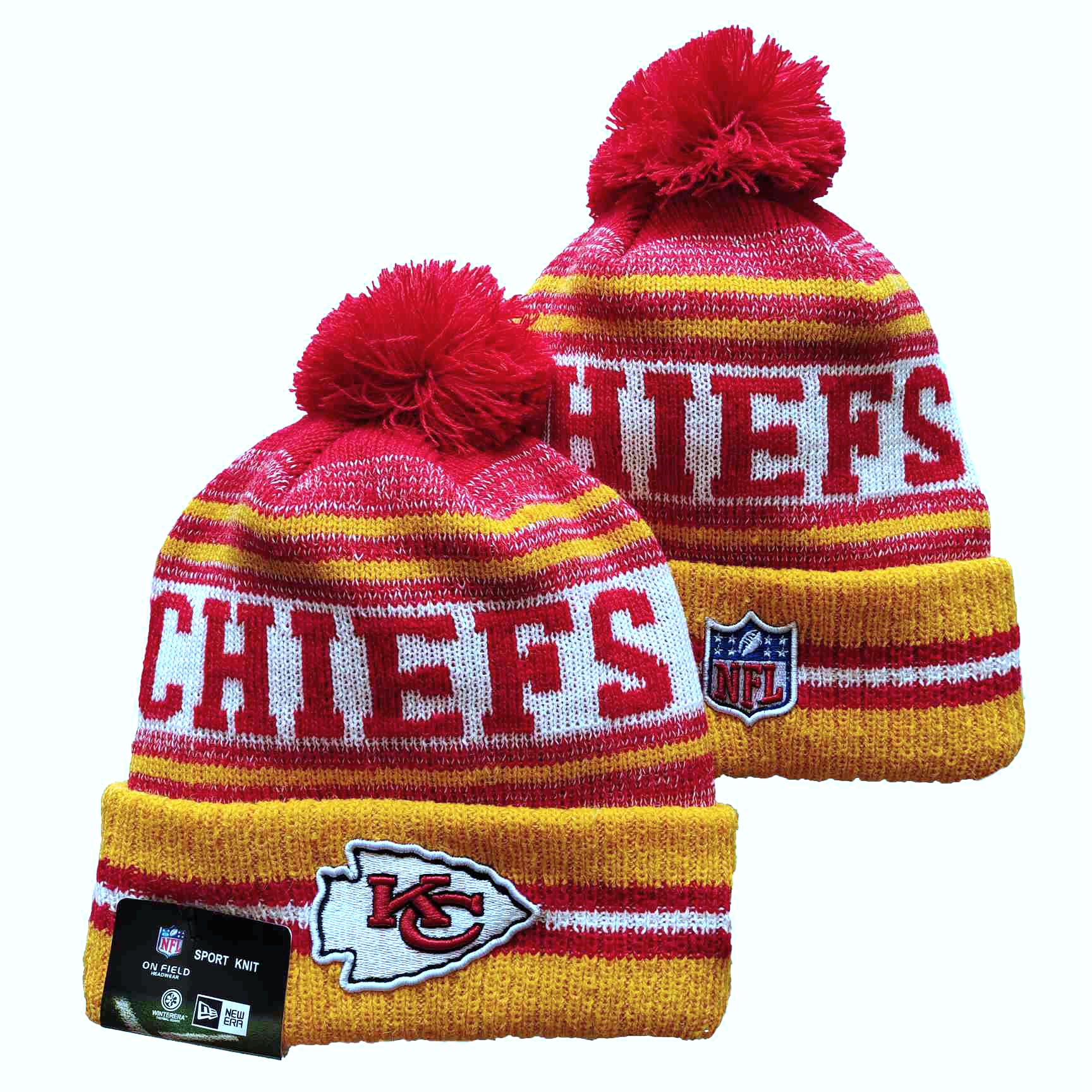 NFL Kansas City Chiefs Beanies Knit Hats-YD1018