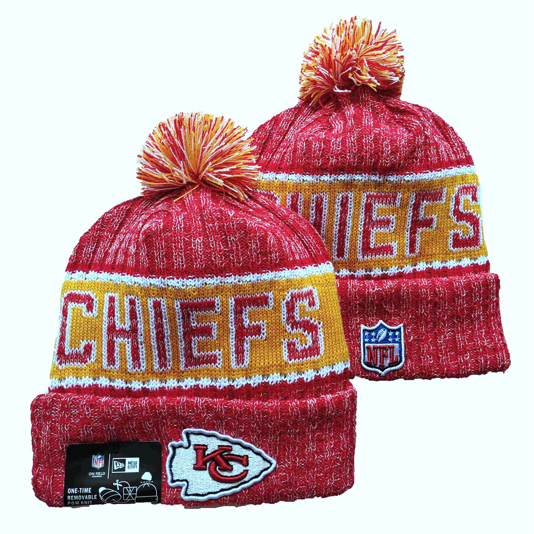 NFL Kansas City Chiefs Beanies Knit Hats-YD1021