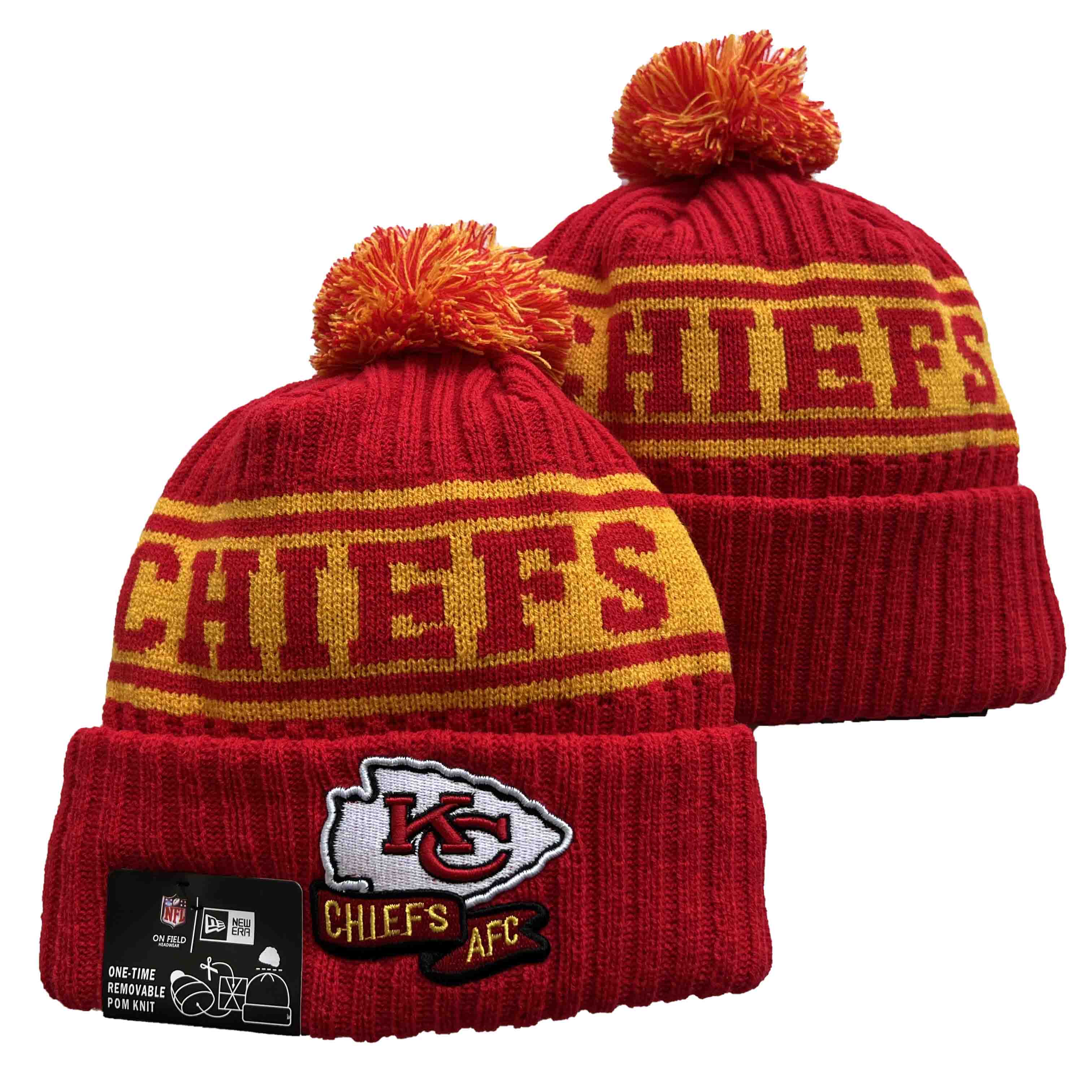 NFL Kansas City Chiefs Beanies Knit Hats-YD1023