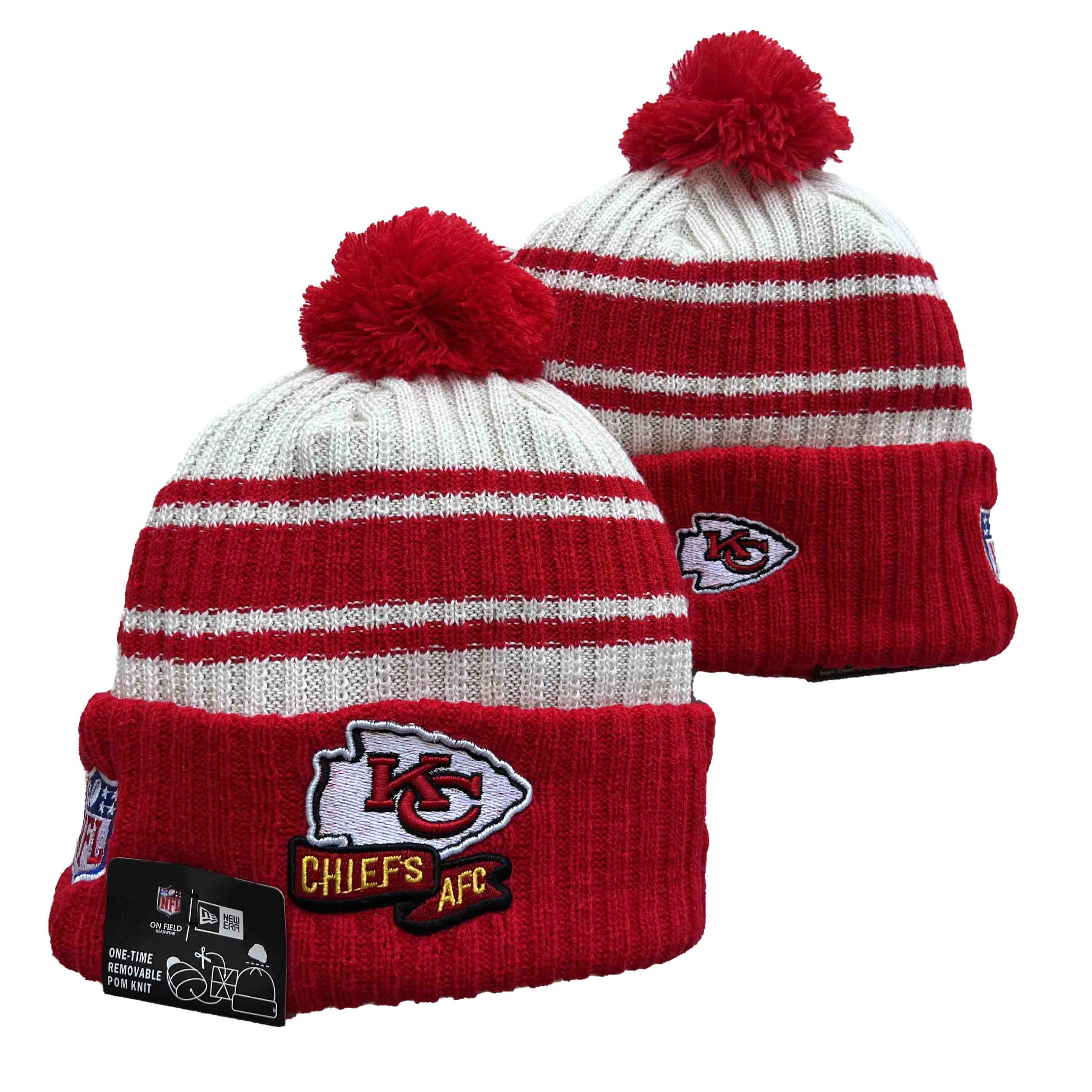 NFL Kansas City Chiefs Beanies Knit Hats-YD1025
