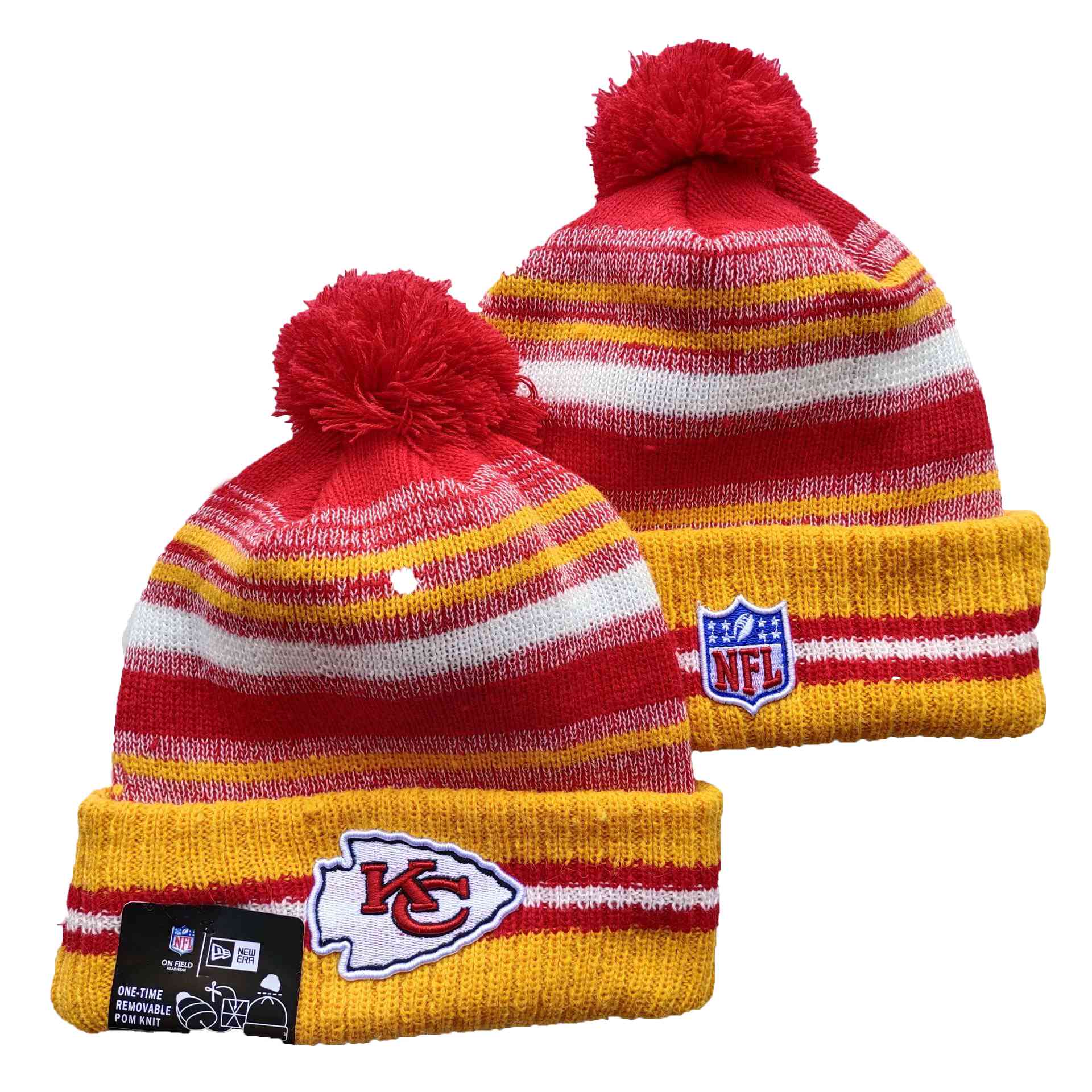 NFL Kansas City Chiefs Beanies Knit Hats-YD1026