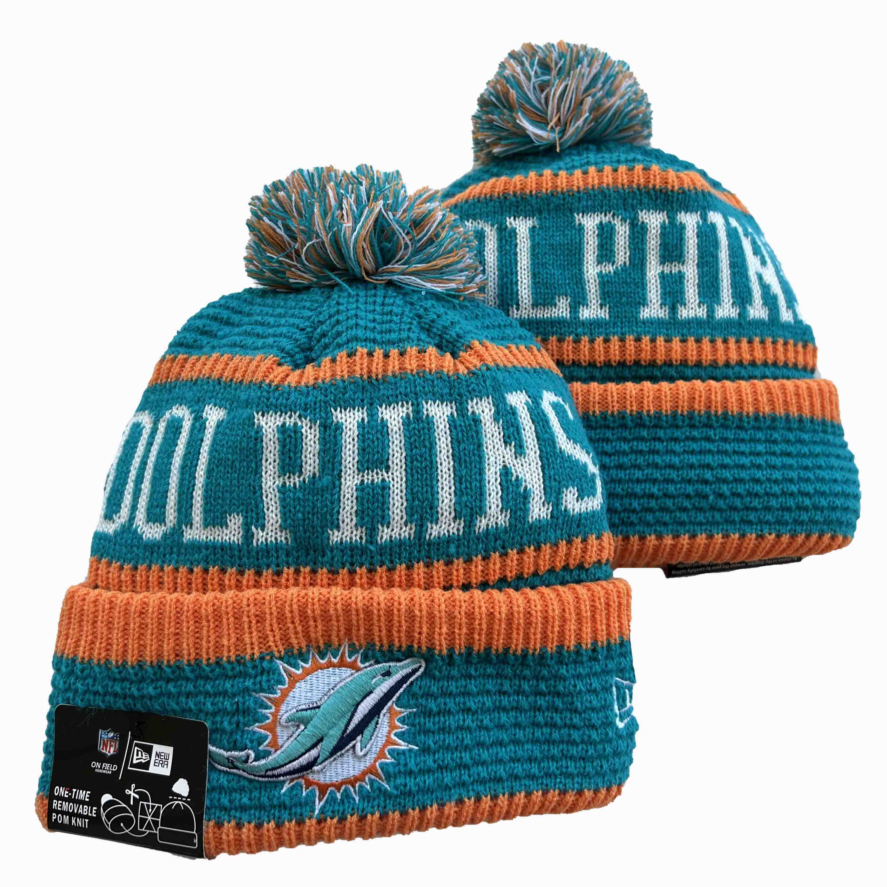NFL Miami Dolphins Beanies Knit Hats-YD1027