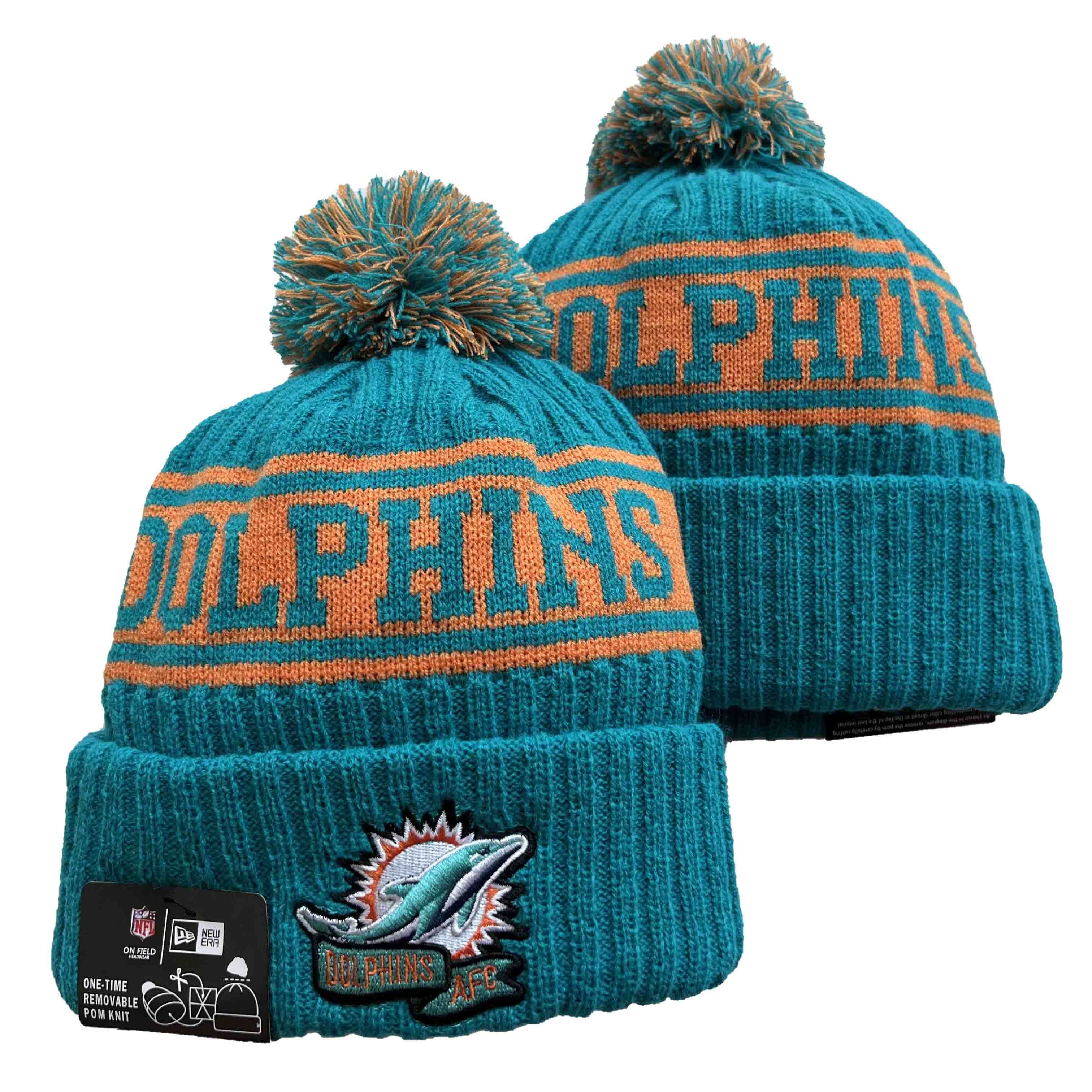 NFL Miami Dolphins Beanies Knit Hats-YD1030