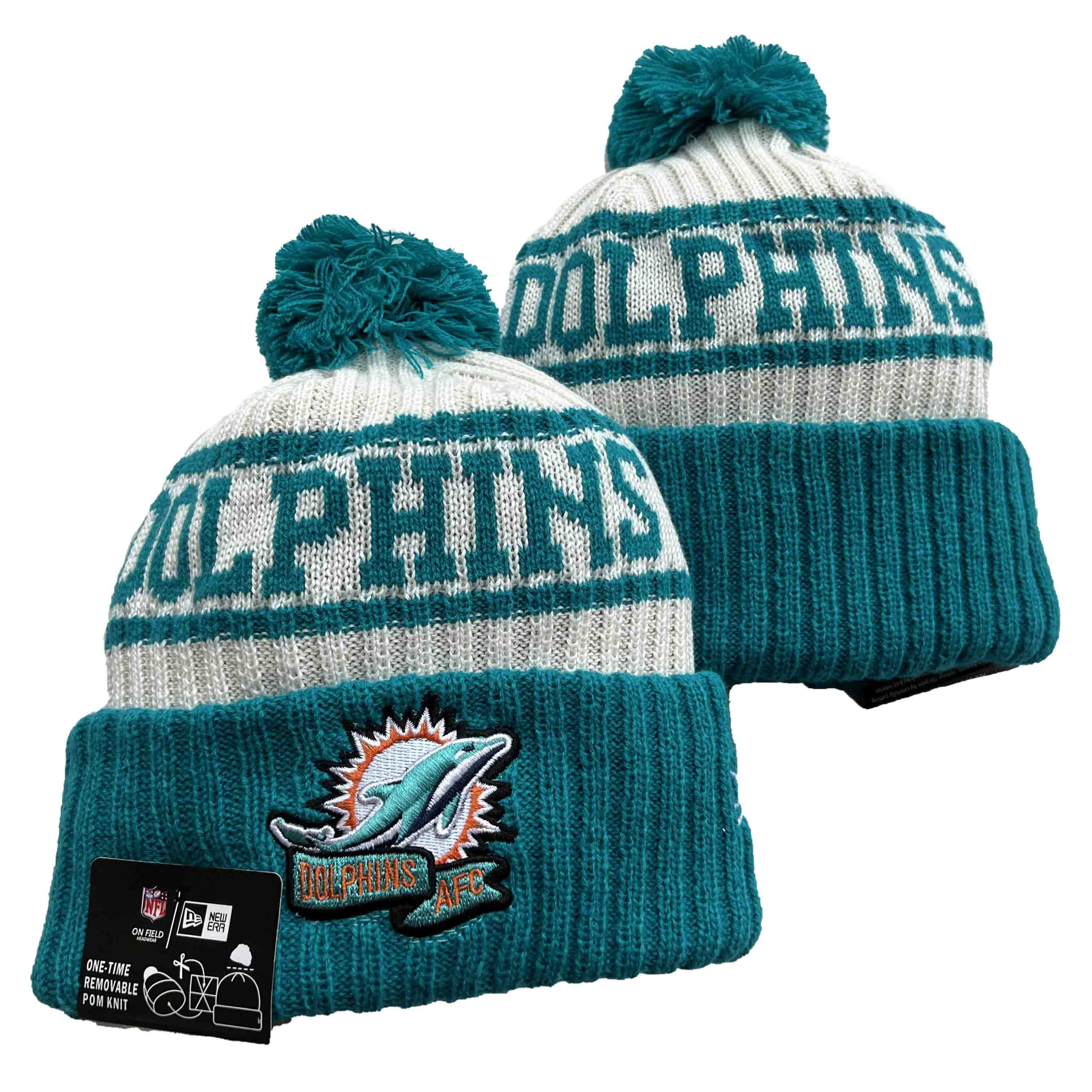 NFL Miami Dolphins Beanies Knit Hats-YD1031