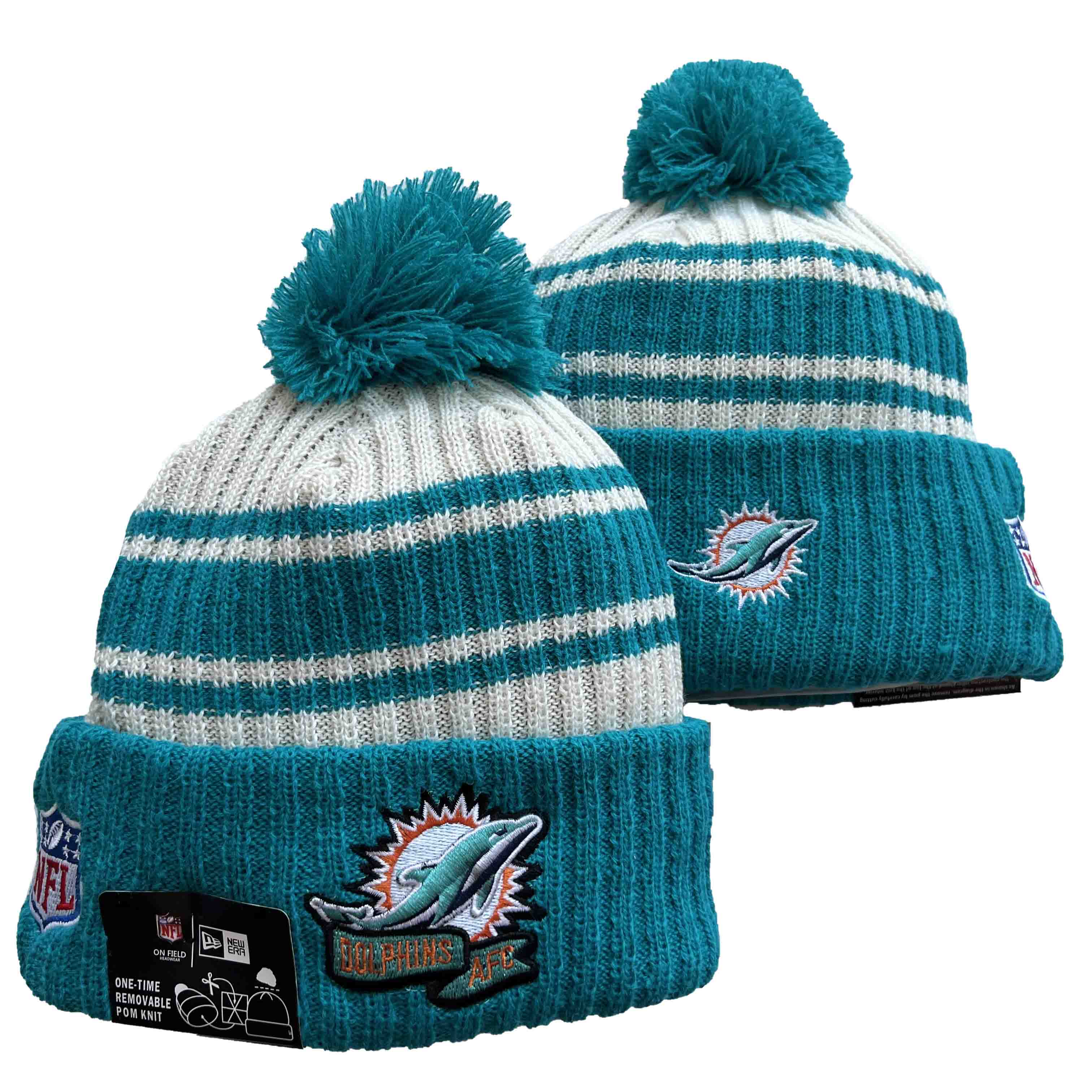 NFL Miami Dolphins Beanies Knit Hats-YD1033
