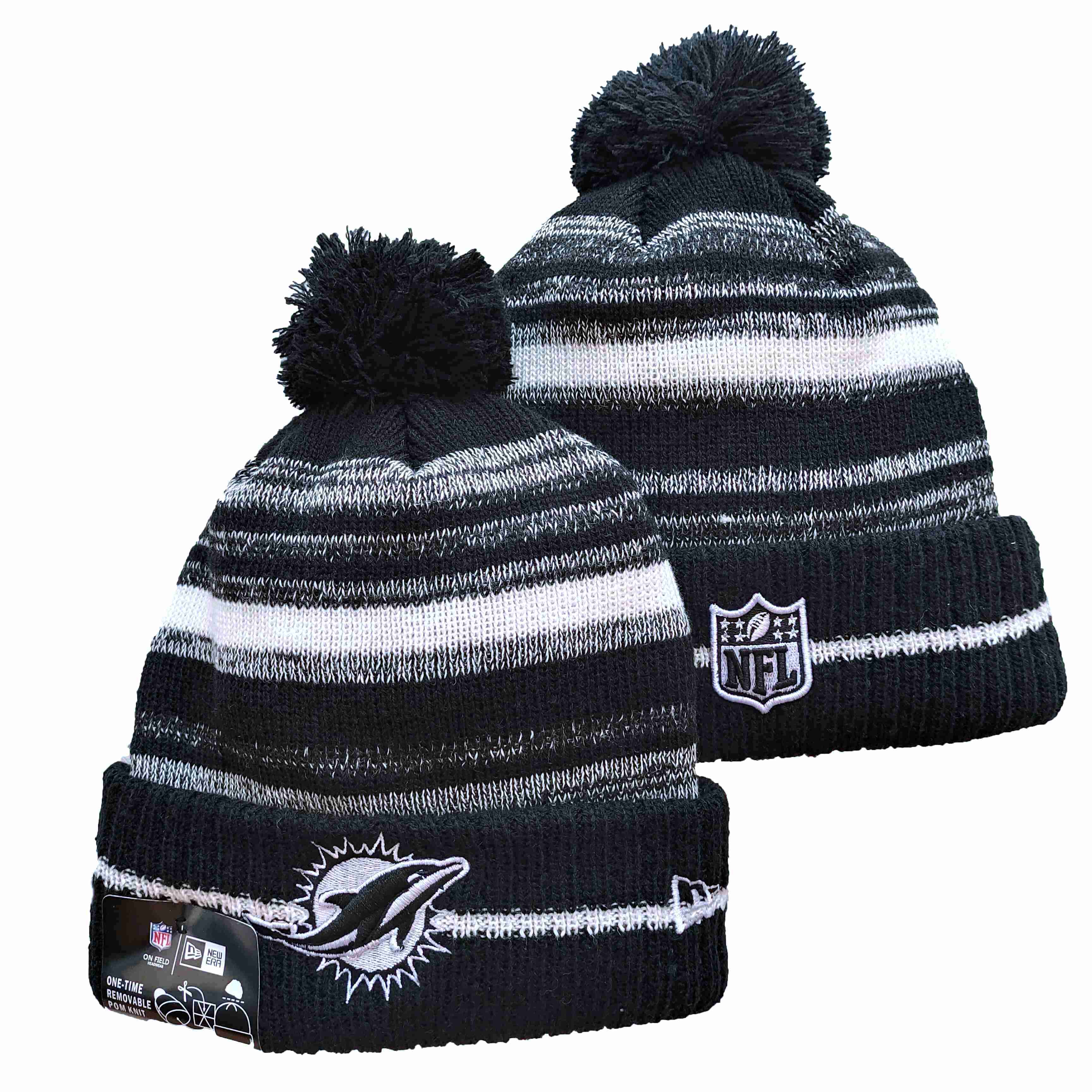 NFL Miami Dolphins Beanies Knit Hats-YD1034