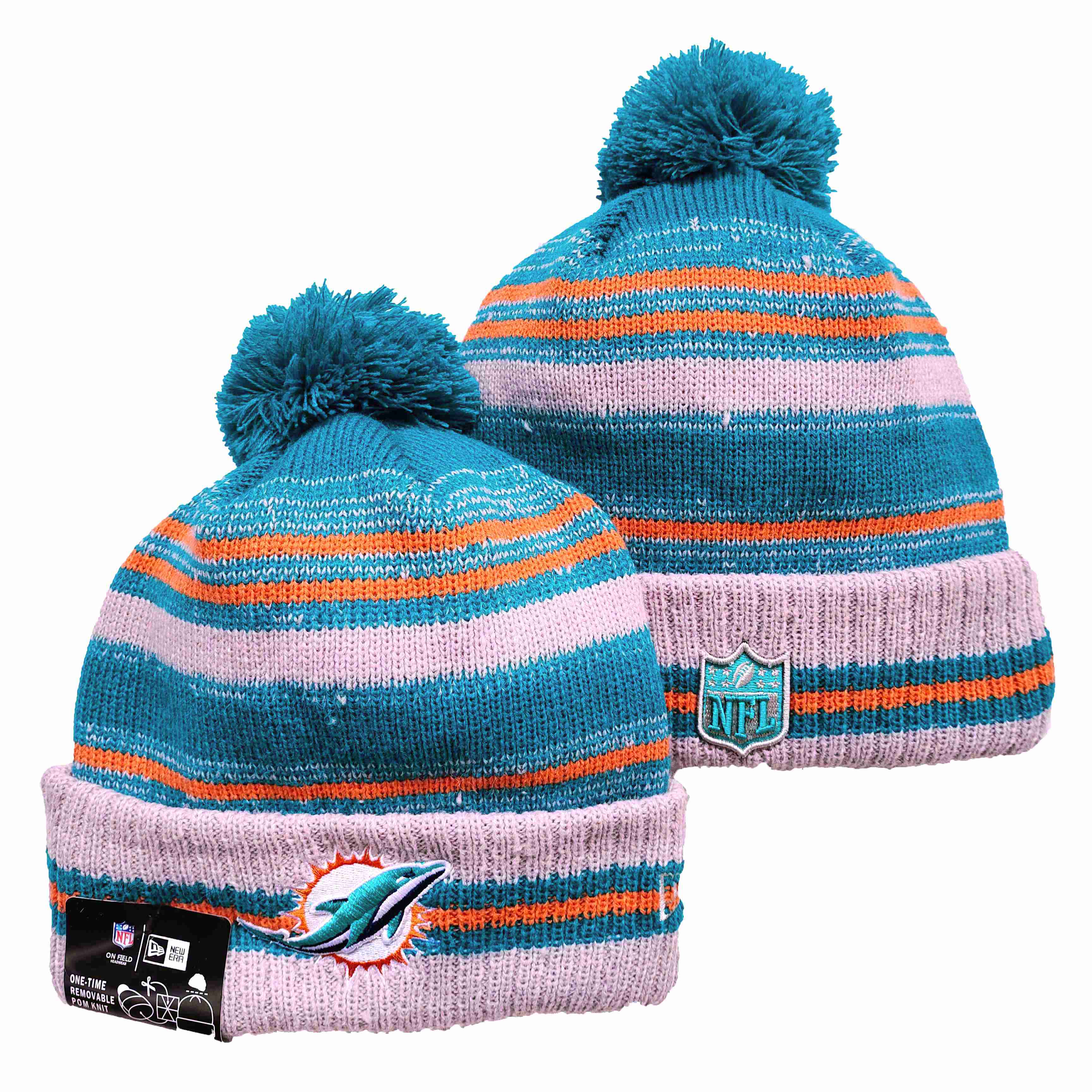 NFL Miami Dolphins Beanies Knit Hats-YD1035