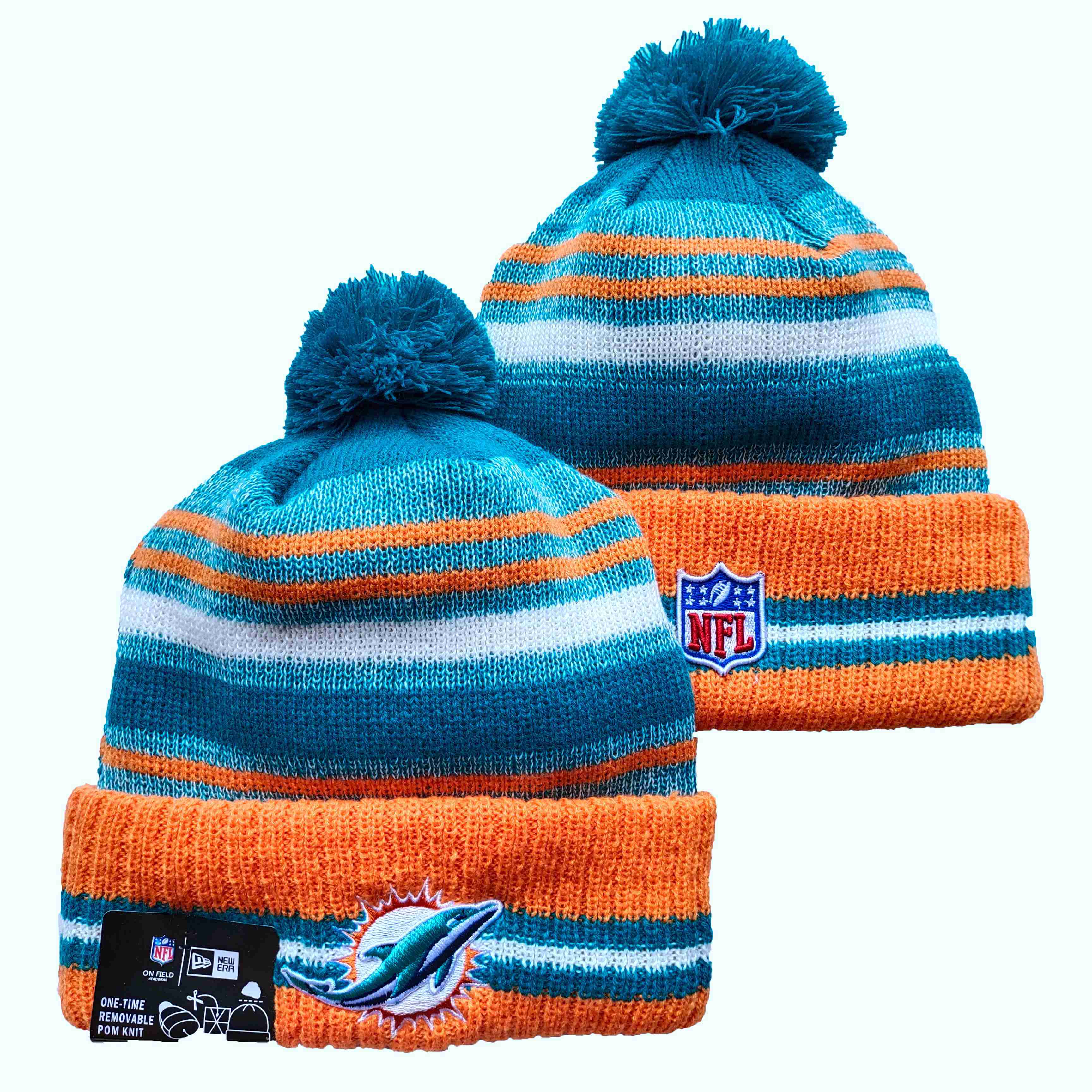 NFL Miami Dolphins Beanies Knit Hats-YD1036