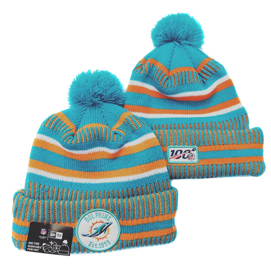 NFL Miami Dolphins Beanies Knit Hats-YD1037