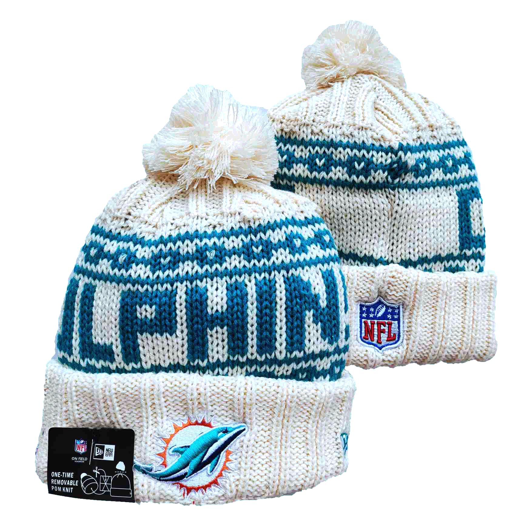 NFL Miami Dolphins Beanies Knit Hats-YD1038