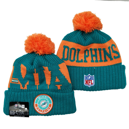 NFL Miami Dolphins Beanies Knit Hats-YD1042