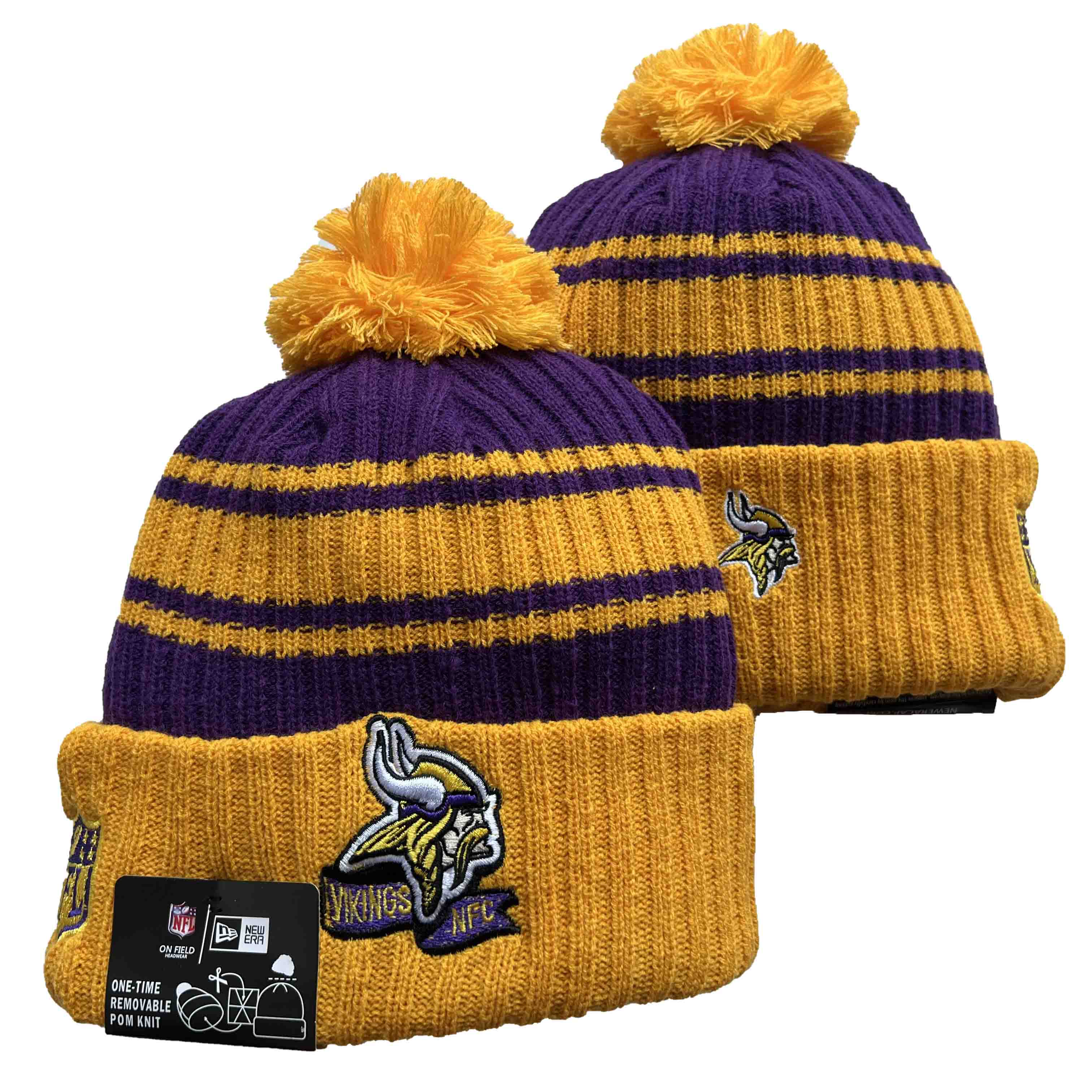 NFL Minnesota Vikings Beanies Knit Hats-YD1265