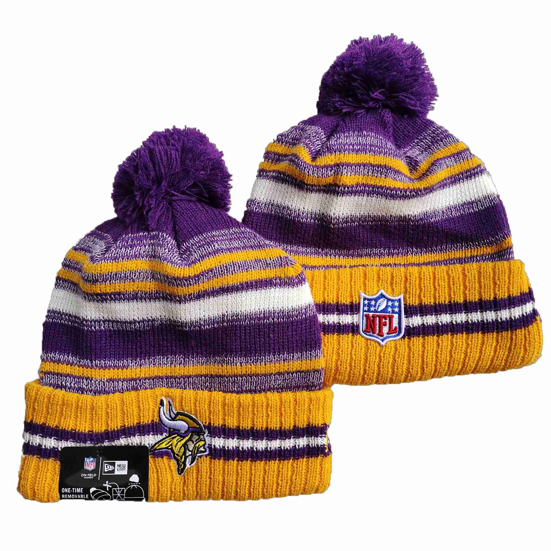 NFL Minnesota Vikings Beanies Knit Hats-YD1267