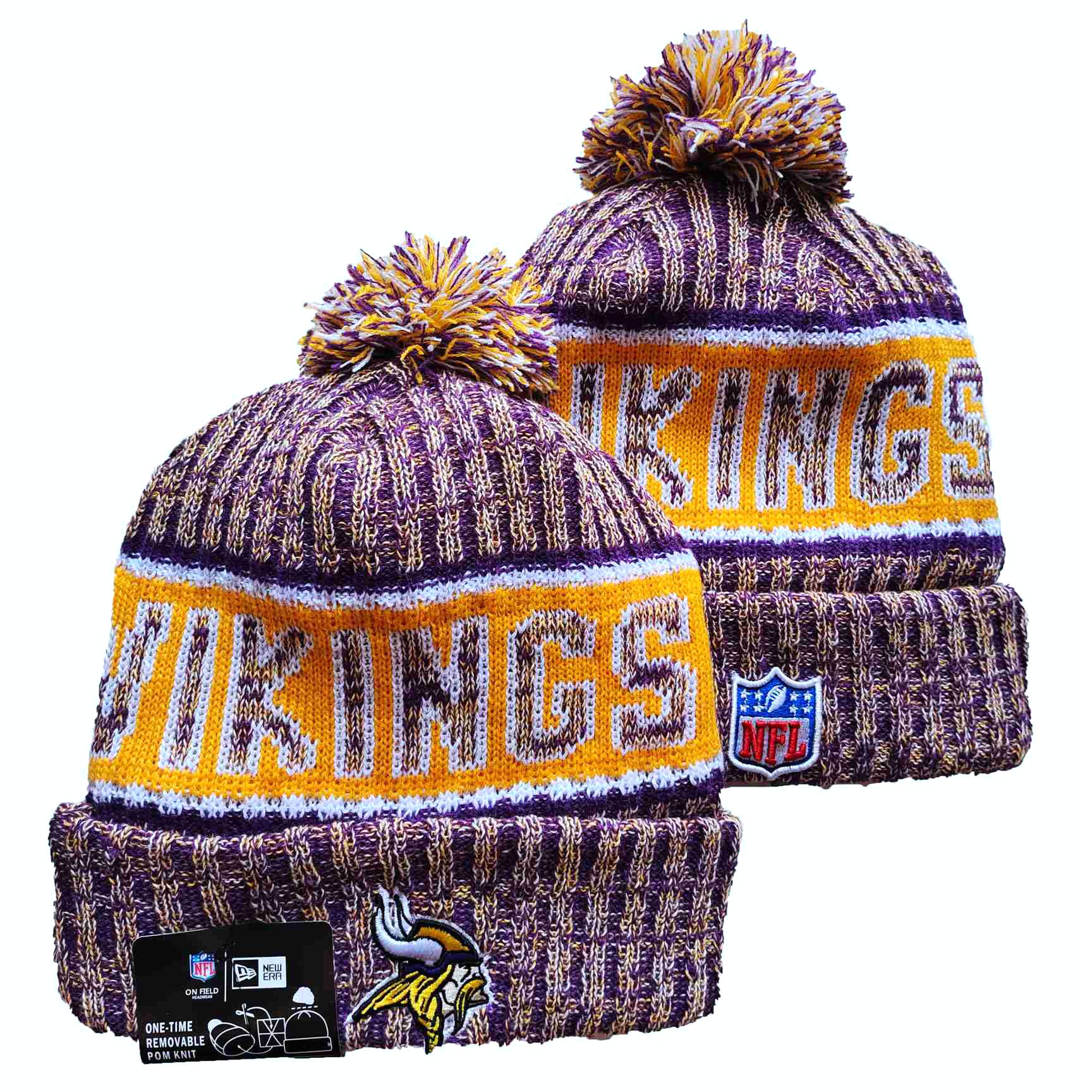 NFL Minnesota Vikings Beanies Knit Hats-YD1272