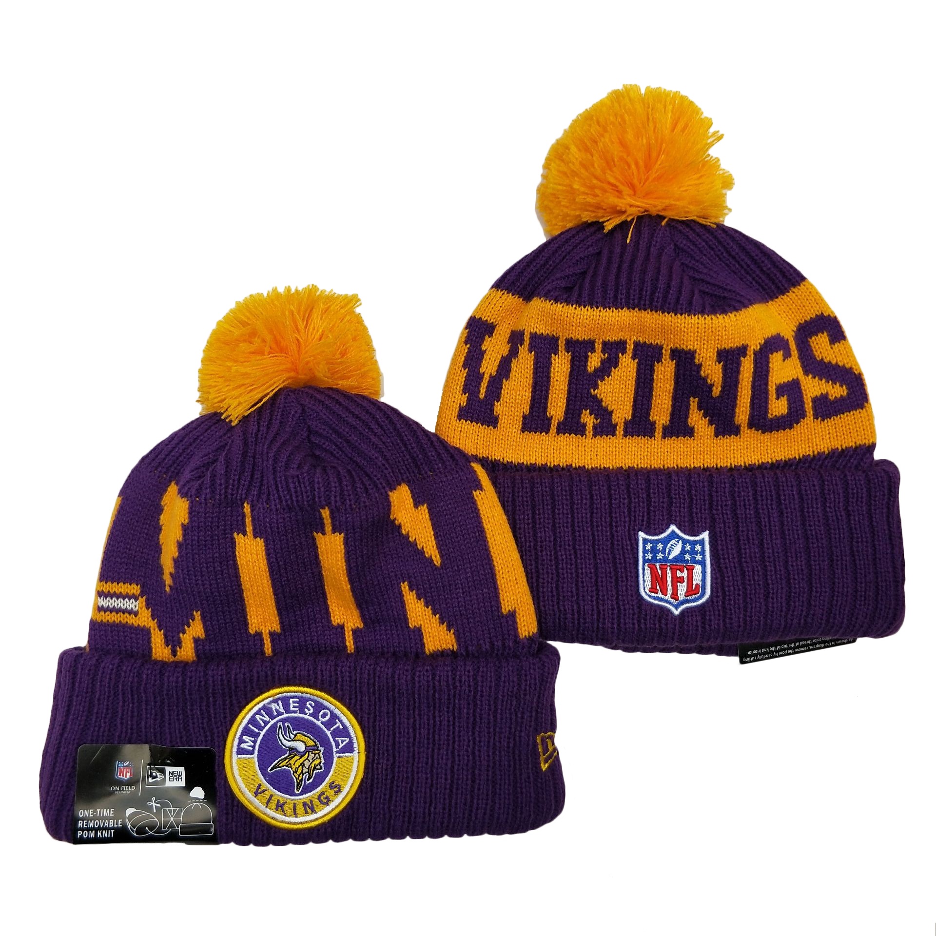 NFL Minnesota Vikings Beanies Knit Hats-YD1273