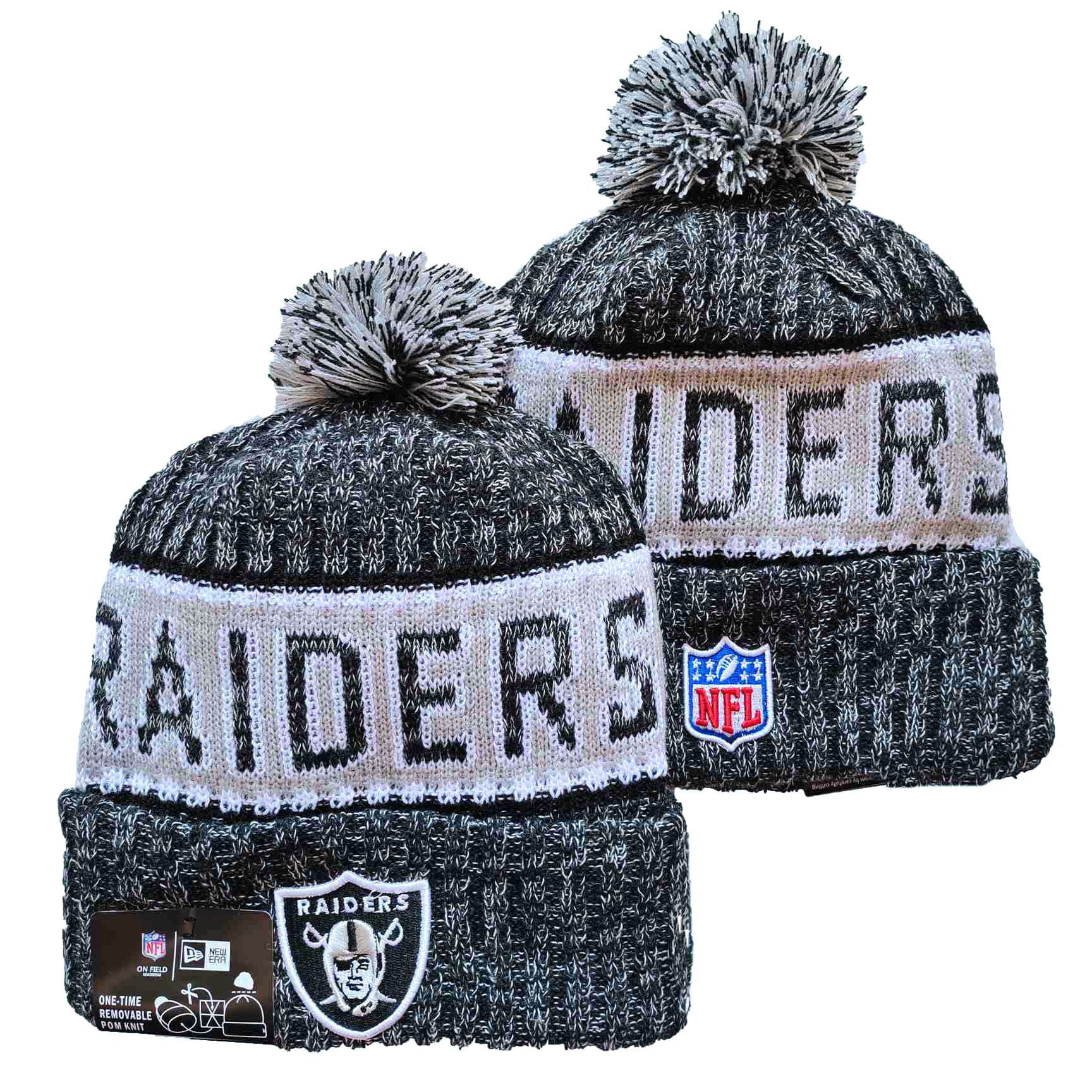 NFL Oakland Raiders Beanies Knit Hats-YD1095