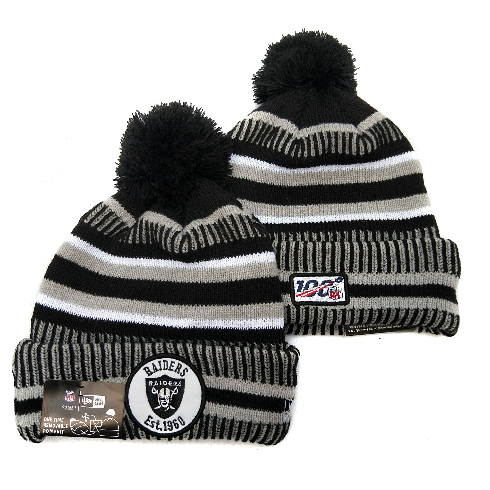 NFL Oakland Raiders Beanies Knit Hats-YD1104