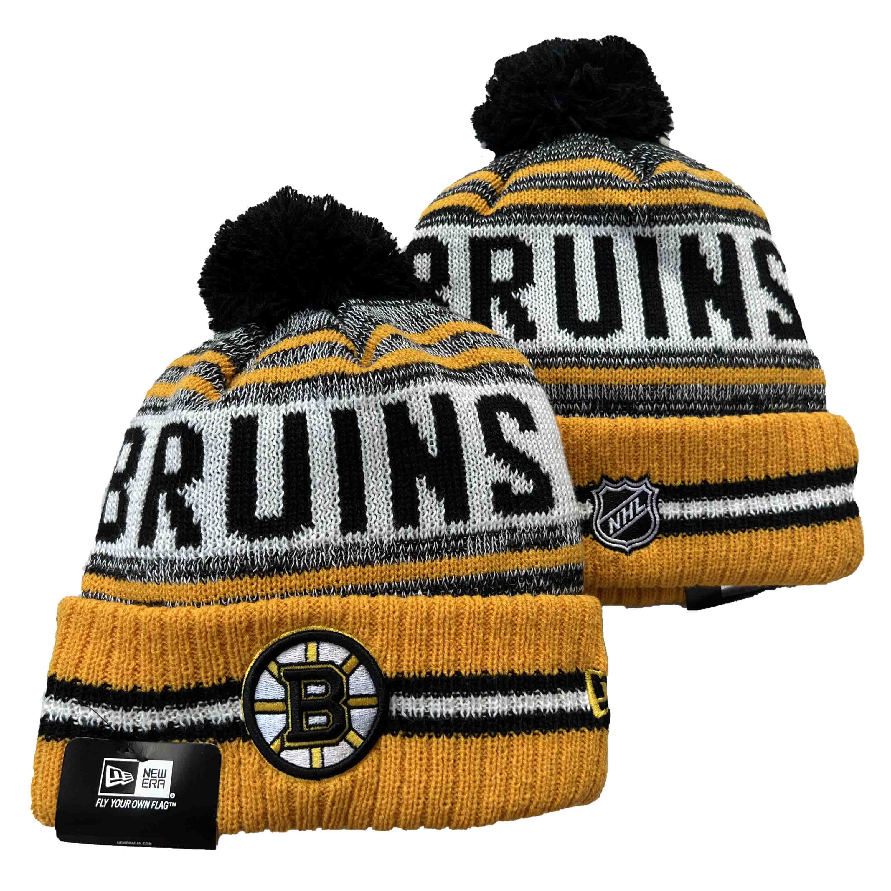 NHL Boston Bruins Beanies Knit Hats-YD1570