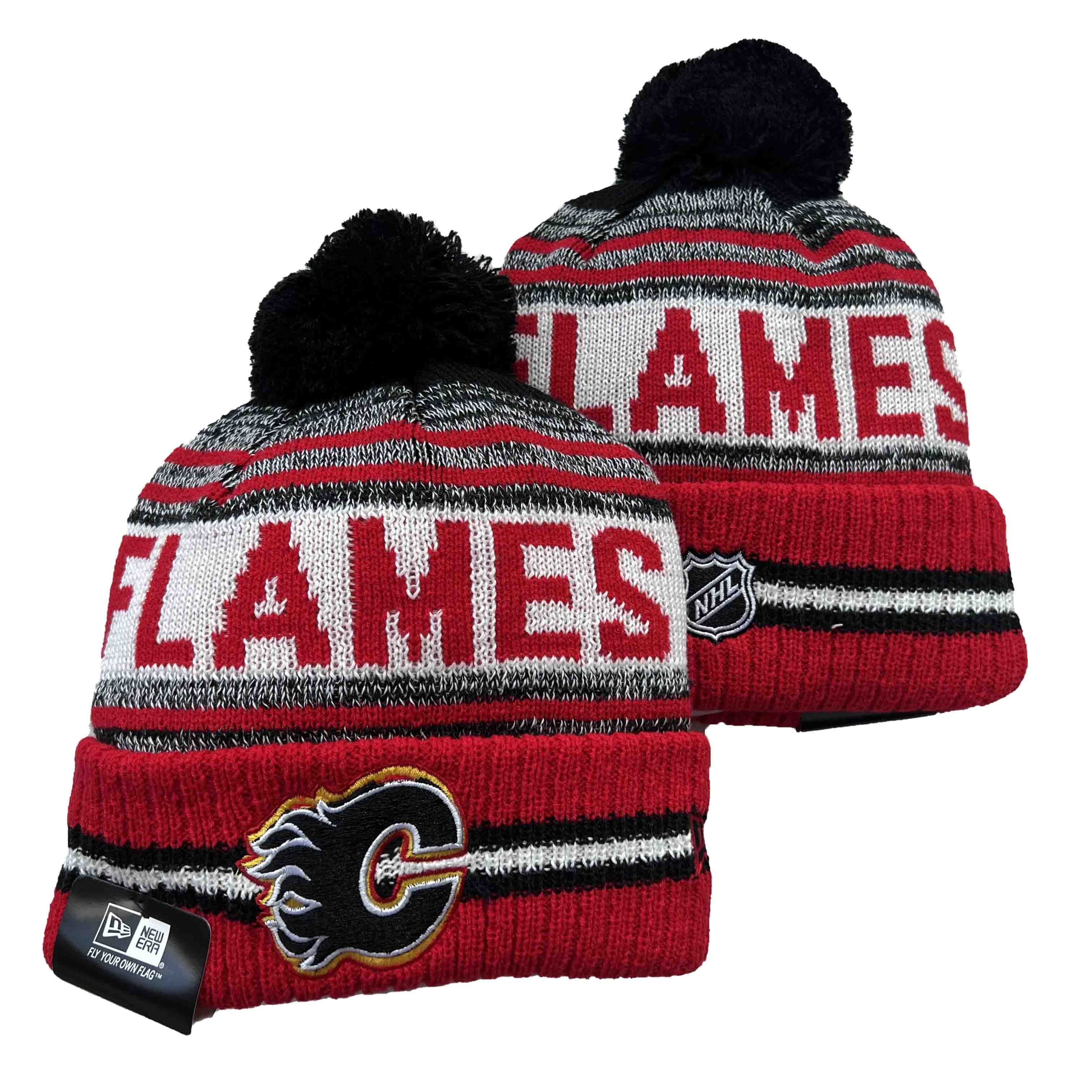 NHL Calgary Flames Beanies Knit Hats-YD1622