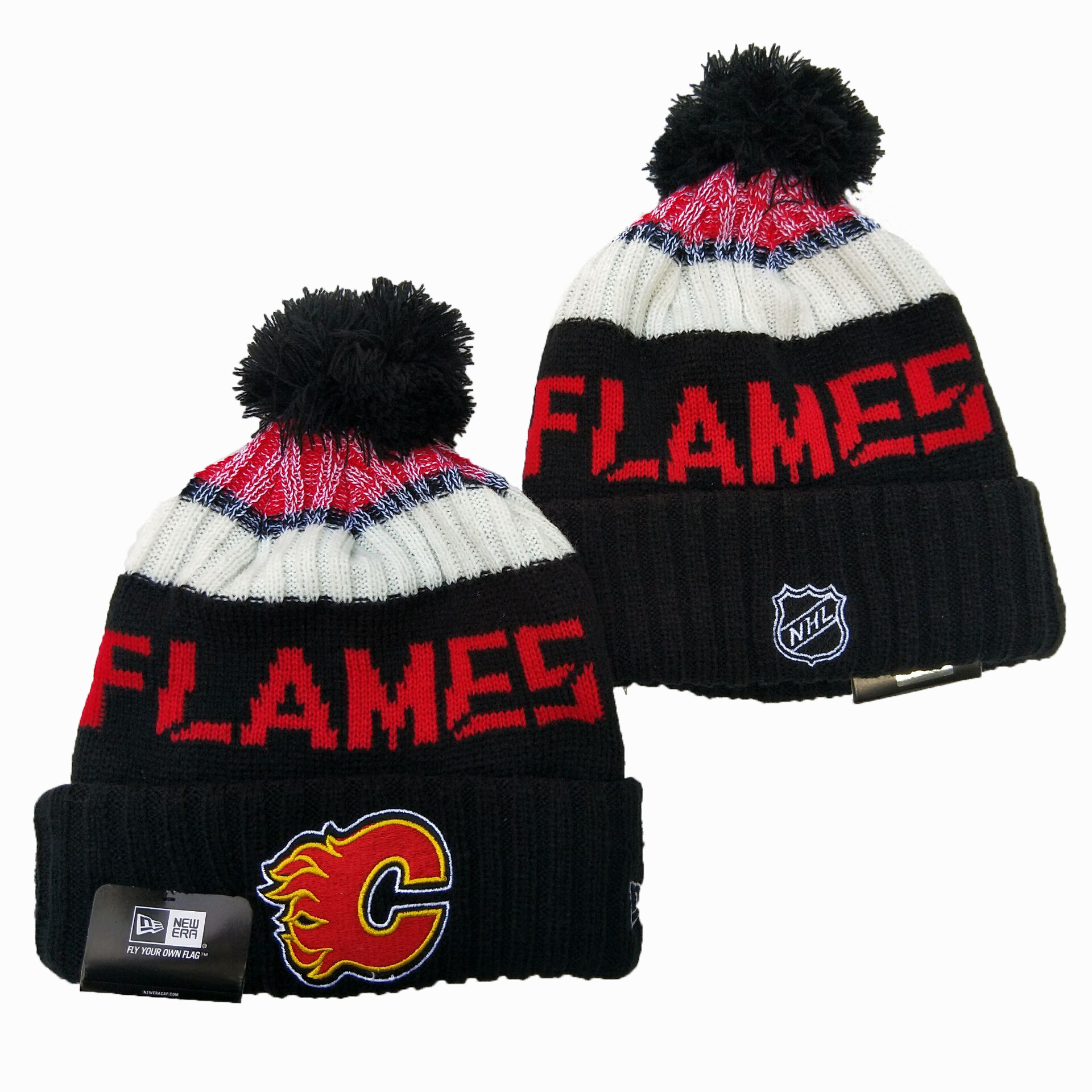 NHL Calgary Flames Beanies Knit Hats-YD1623