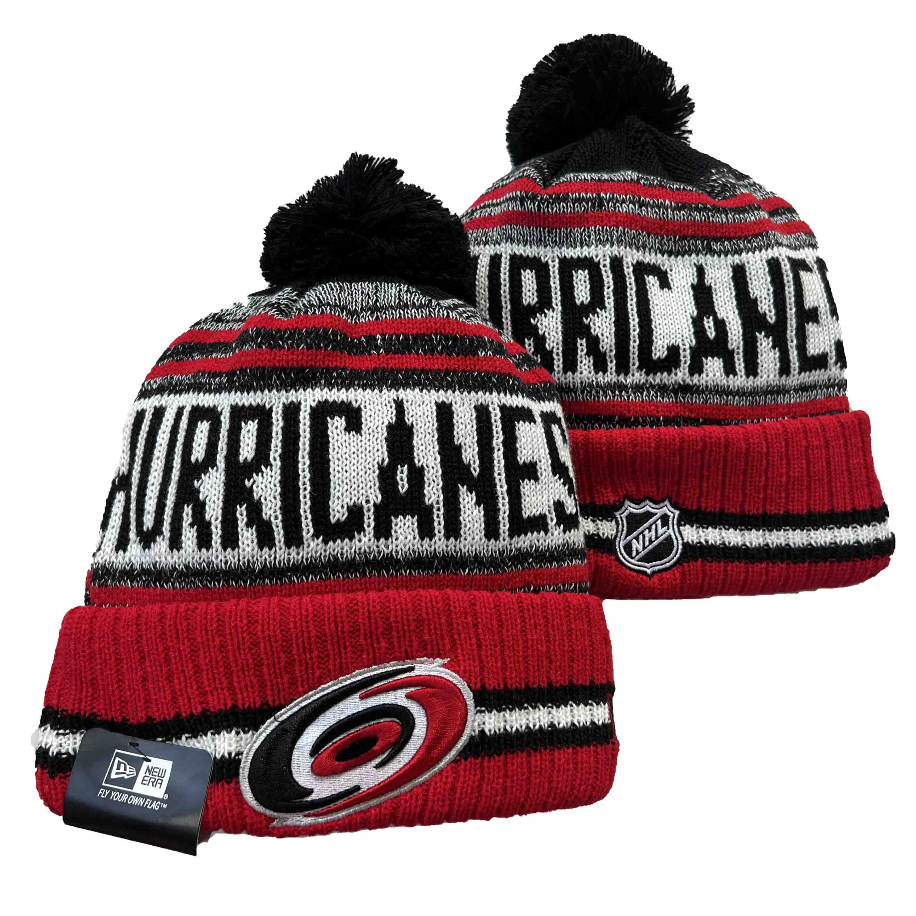 NHL Carolina Hurricanes Beanies Knit Hats-YD1580