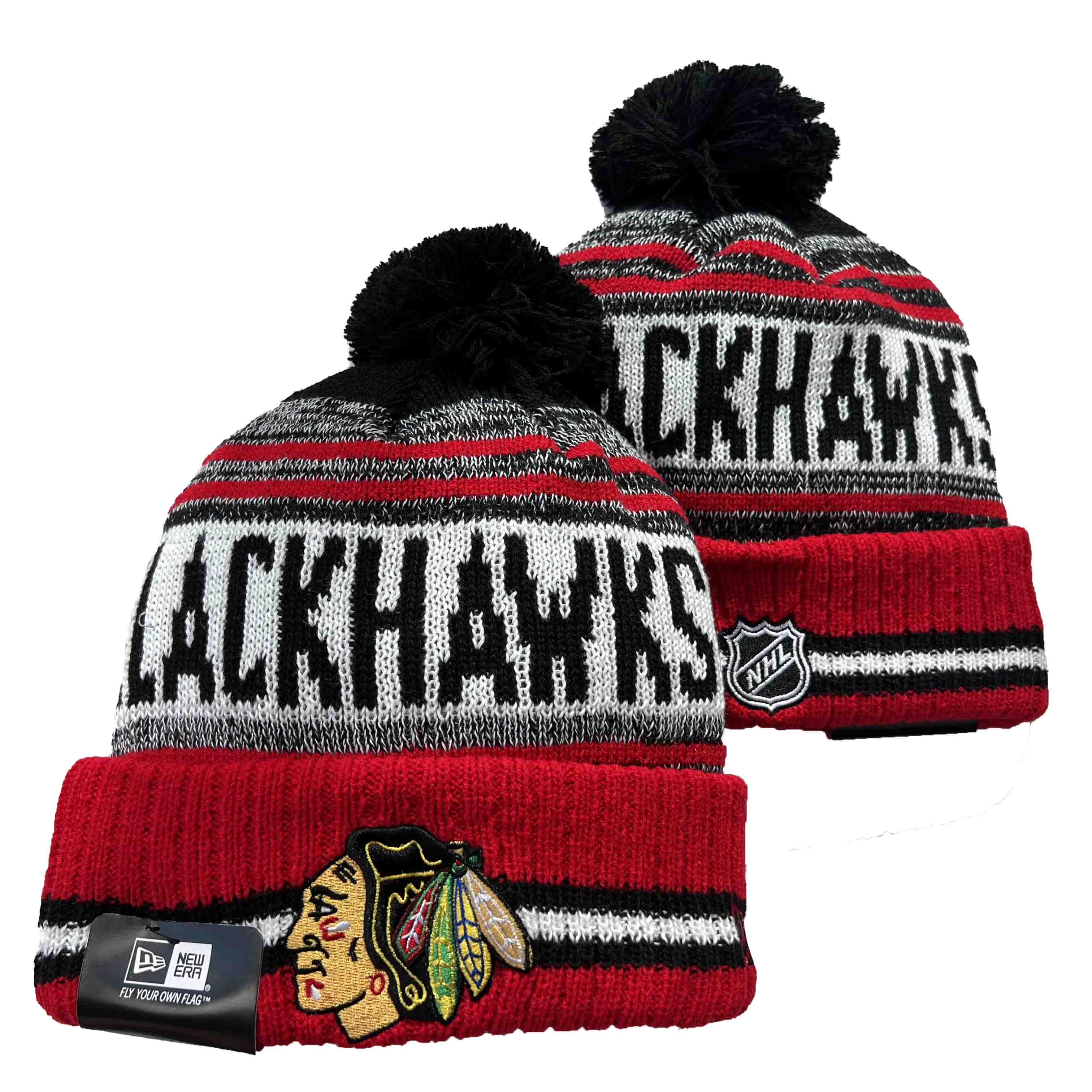 NHL Chicago Blackhawks Beanies Knit Hats-YD1578