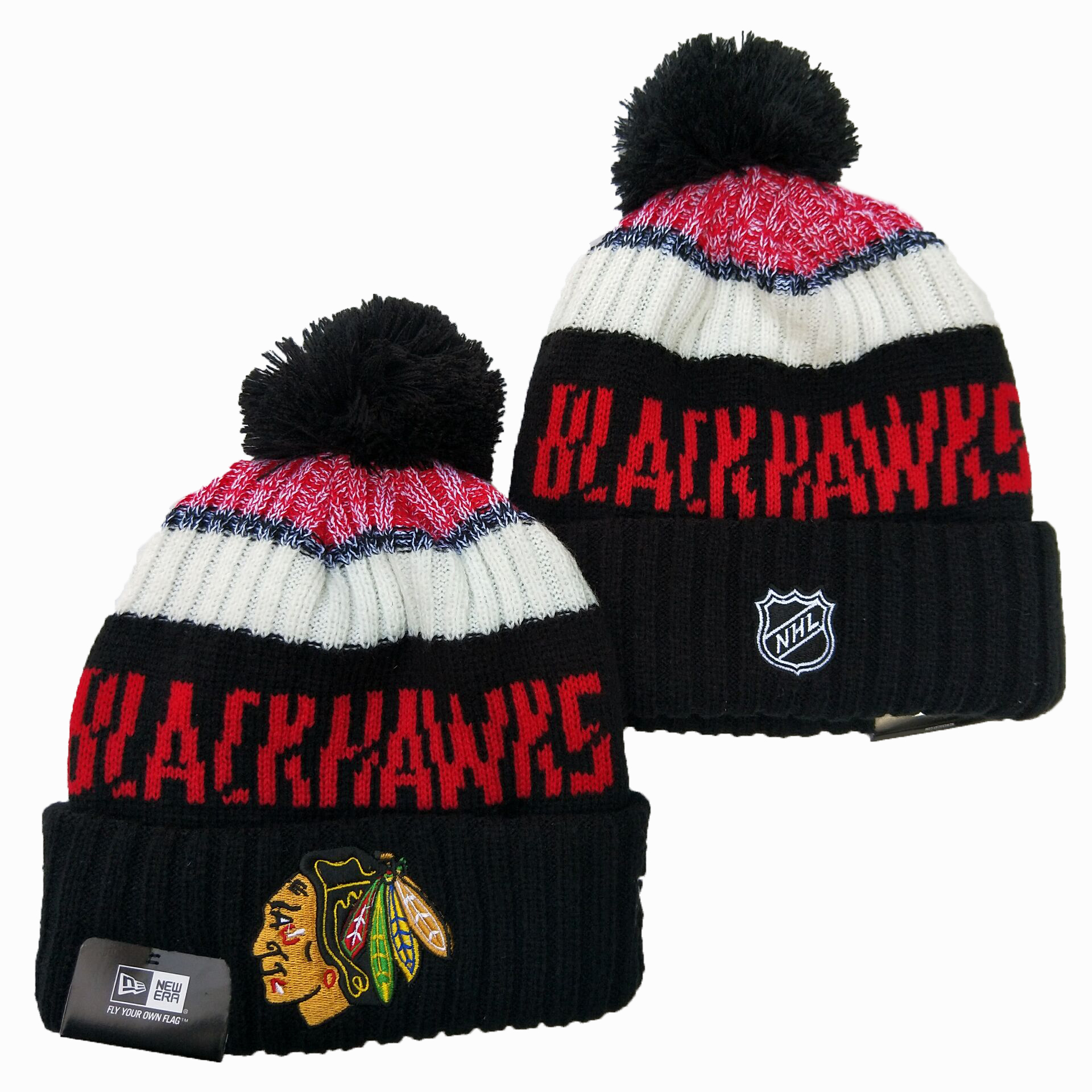 NHL Chicago Blackhawks Beanies Knit Hats-YD1579