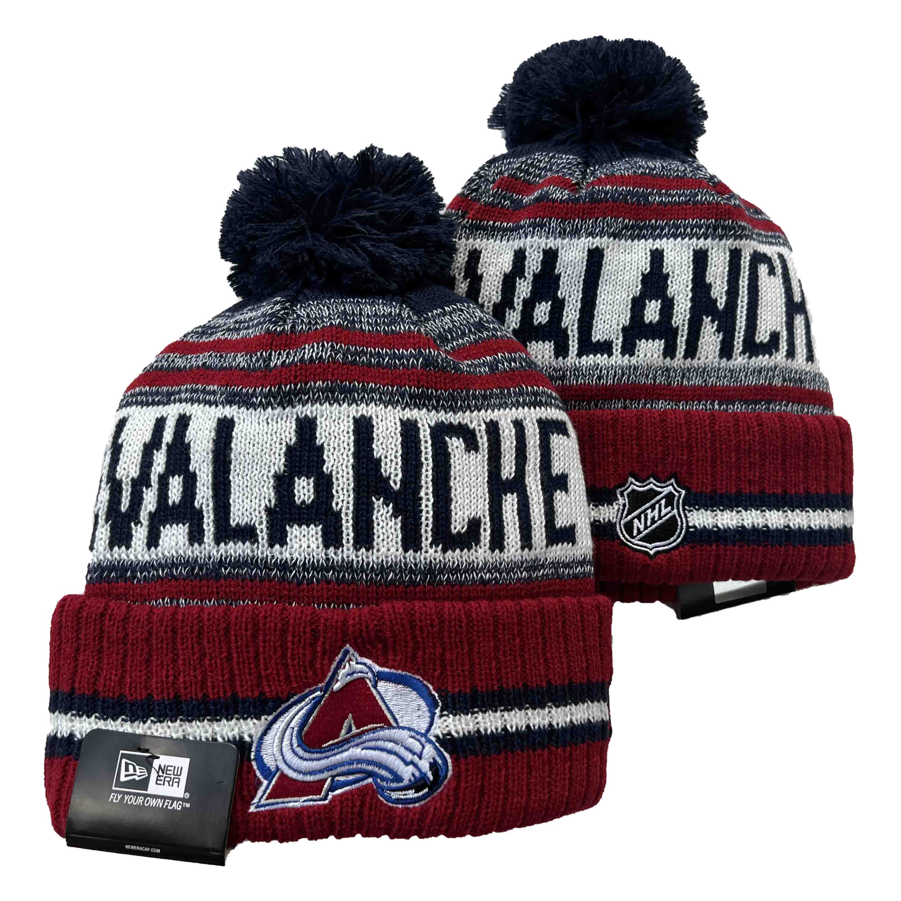 NHL Colorado Avalanche Beanies Knit Hats-YD1618