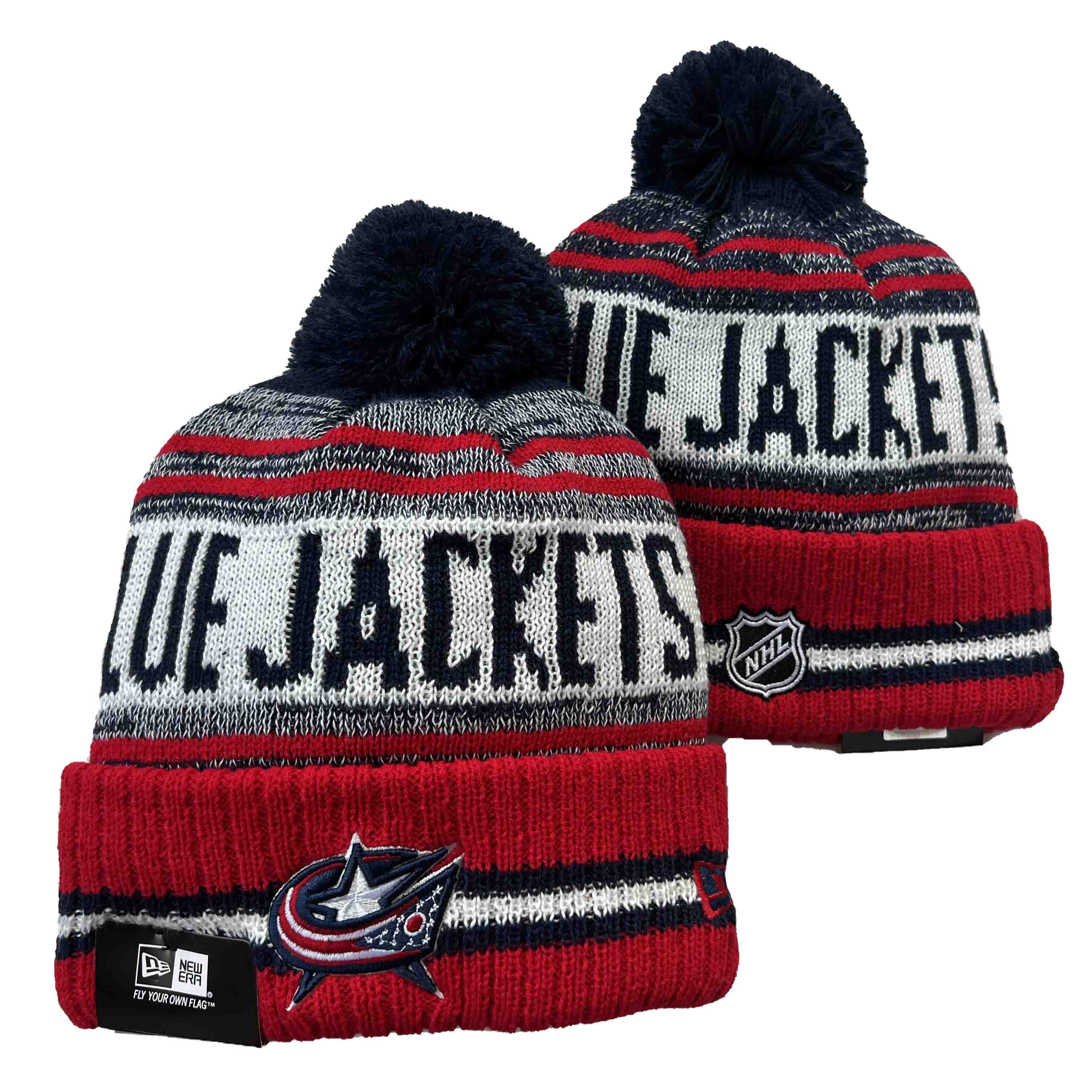 NHL Columbus Blue Jackets Beanies Knit Hats-YD1636