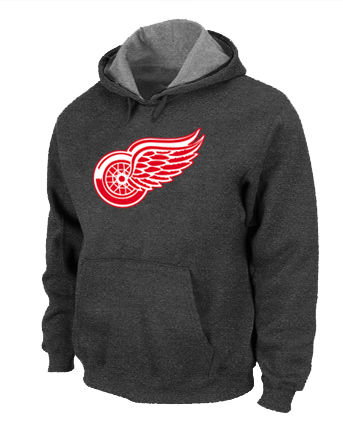 NHL Detroit Red Wings Big & Tall Logo Pullover Hoodie D.Grey