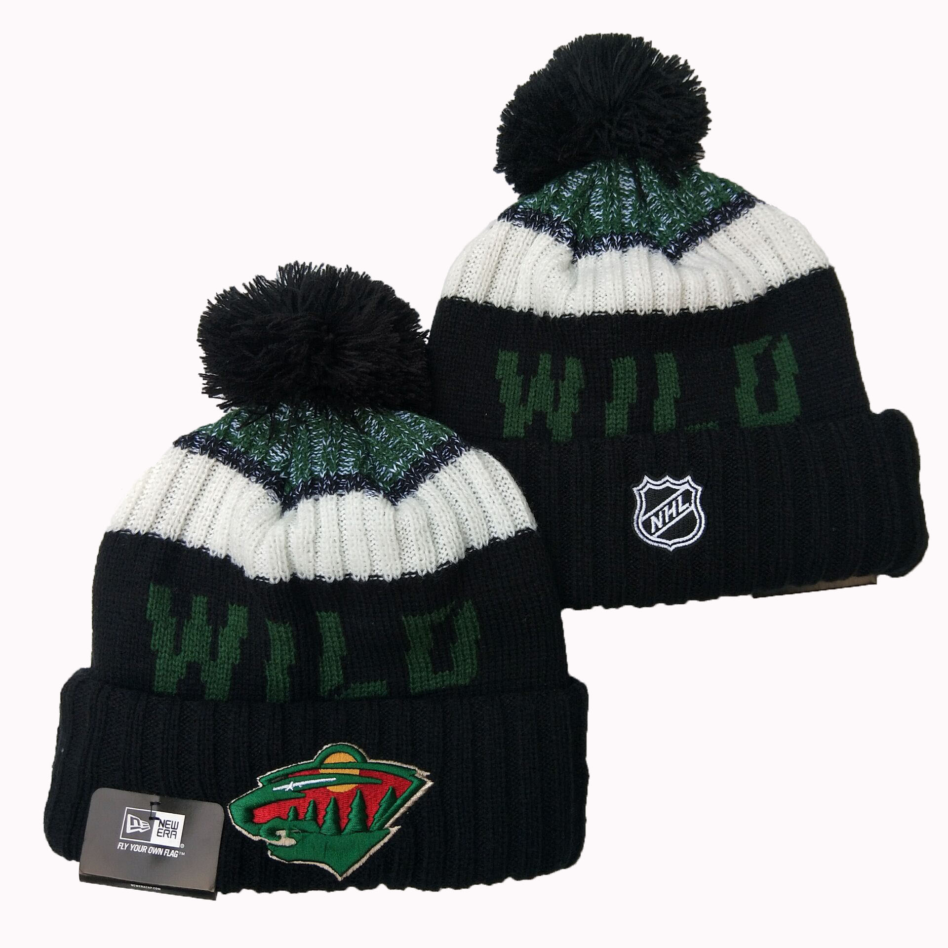 NHL Minnesota Wild Beanies Knit Hats-YD1634