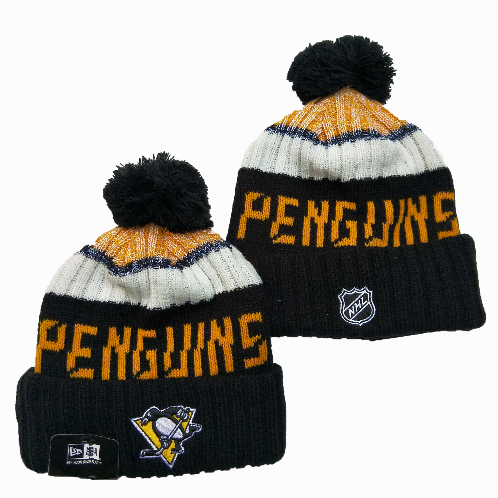 NHL Pittsburgh Penguins Beanies Knit Hats-YD1588