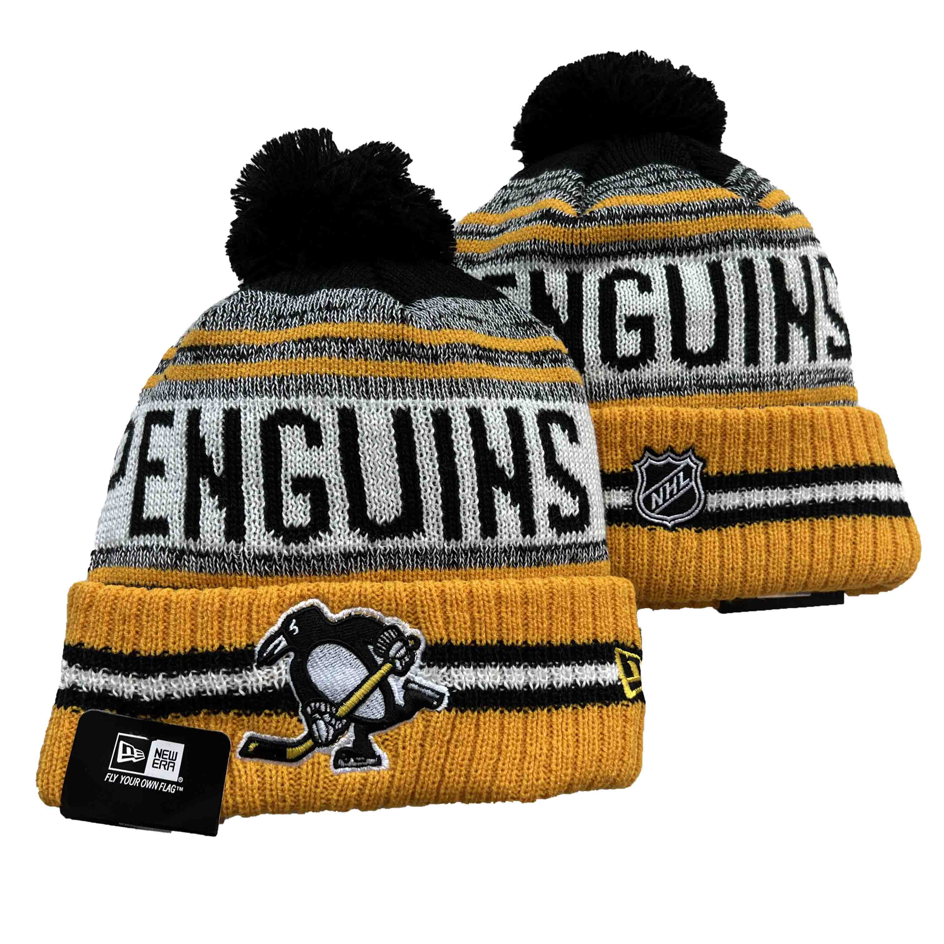 NHL Pittsburgh Penguins Beanies Knit Hats-YD1589
