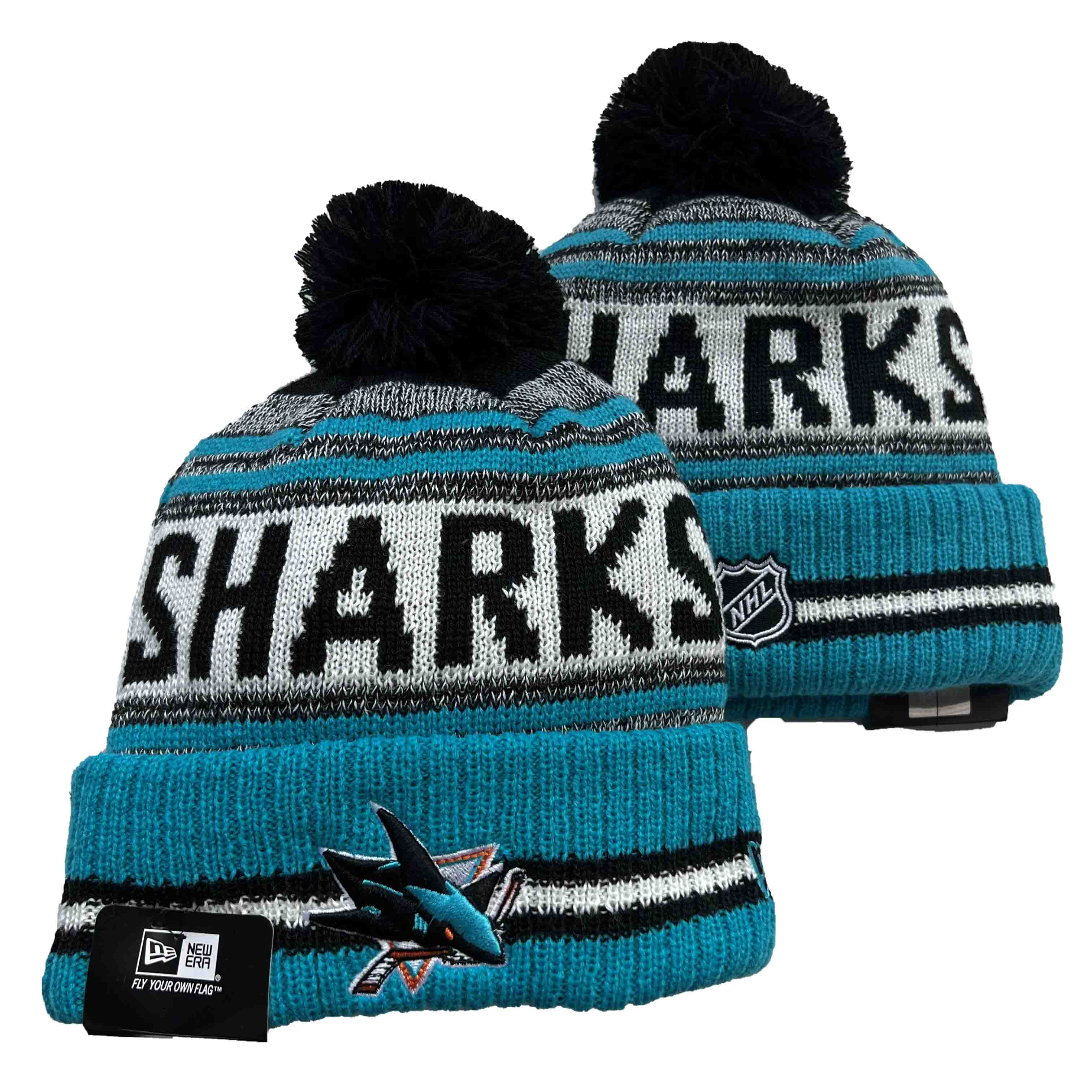 NHL San Jose Sharks Beanies Knit Hats-YD1574