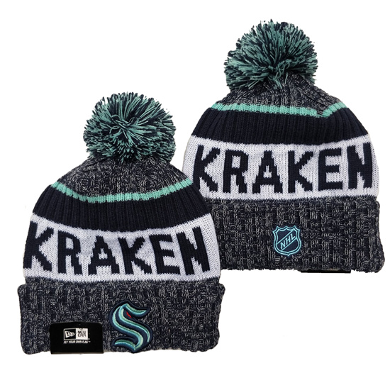NHL Seattle Kraken Beanies Knit Hats-YD1639