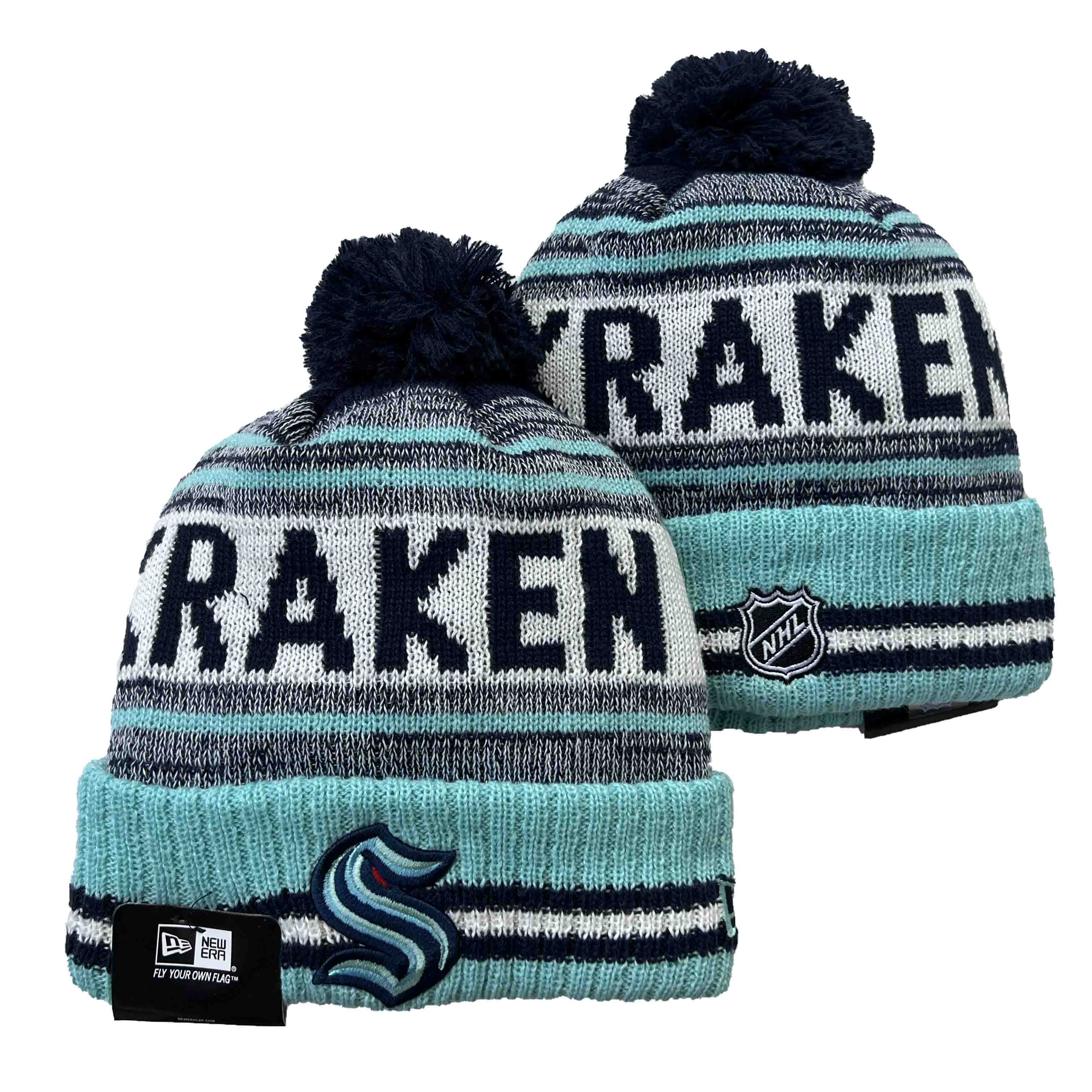NHL Seattle Kraken Beanies Knit Hats-YD1640