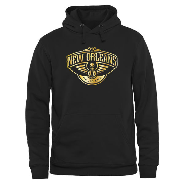 New Orleans Pelicans Gold Collection Pullover Hoodie Black