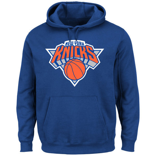 New York Knicks Pullover Hoodie Blue