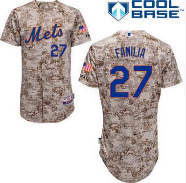 New York Mets #27 Jeurys Familia 2014 Camo Jersey