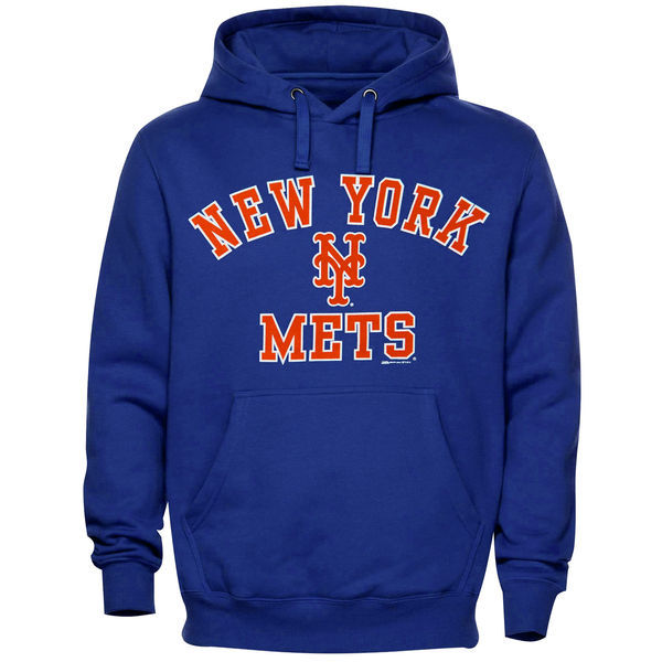New York Mets Pullover Hoodie Blue
