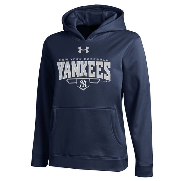 New York Yankees Pullover Hoodie Blue