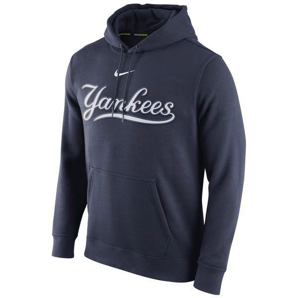 New York Yankees Pullover Hoodie Blue04