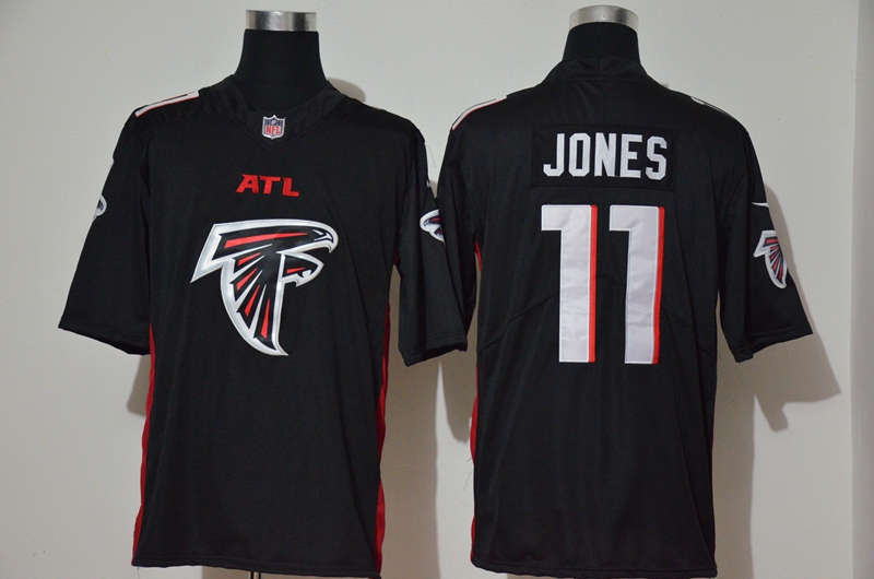 Nike Atlanta Falcons #11 Julio Jones Black Team Big Logo Vapor Untouchable Limited Jersey