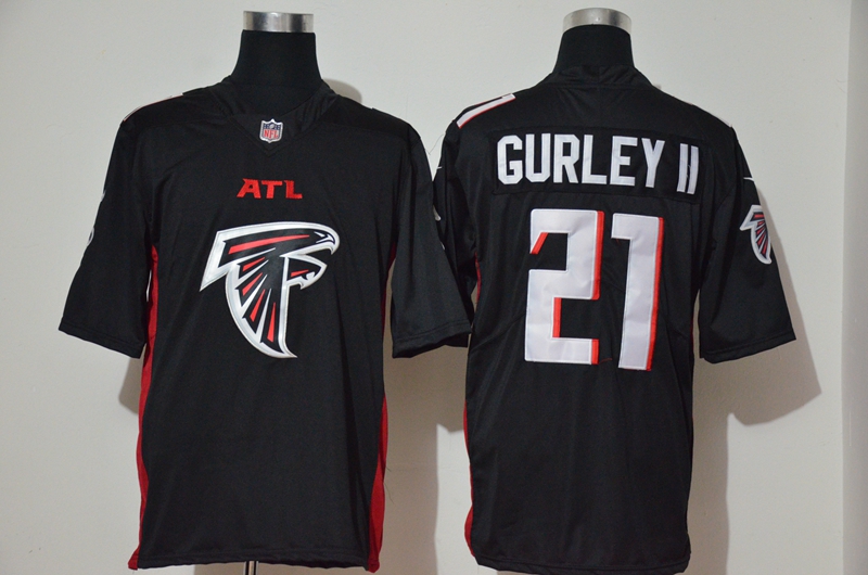 Nike Atlanta Falcons #21 Todd Gurley II Black Team Big Logo Vapor Untouchable Limited Jersey