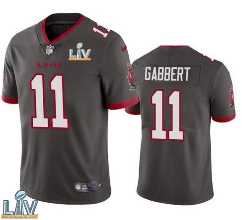 Nike Buccaneers 11 Blaine Gabbert Gray 2021 Super Bowl LV Vapor Untouchable Limited Jersey