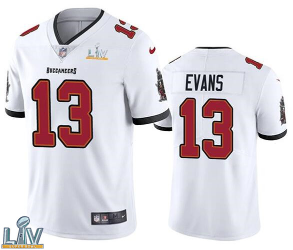 Nike Buccaneers 13 Mike Evans White 2021 Super Bowl LV Vapor Untouchable Limited Jersey