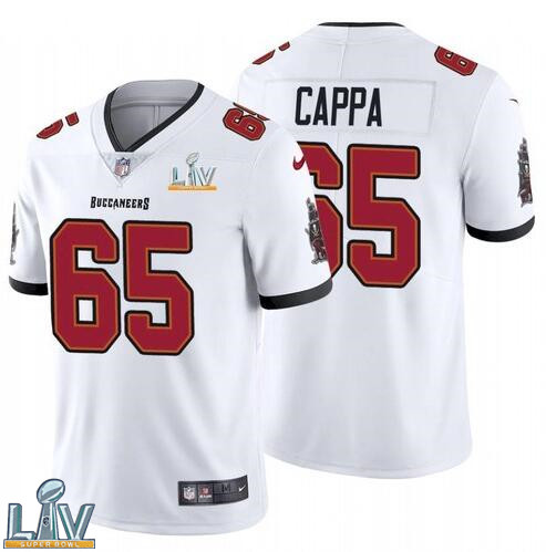 Nike Buccaneers 65 Alex Cappa White 2021 Super Bowl LV Vapor Untouchable Limited Jersey