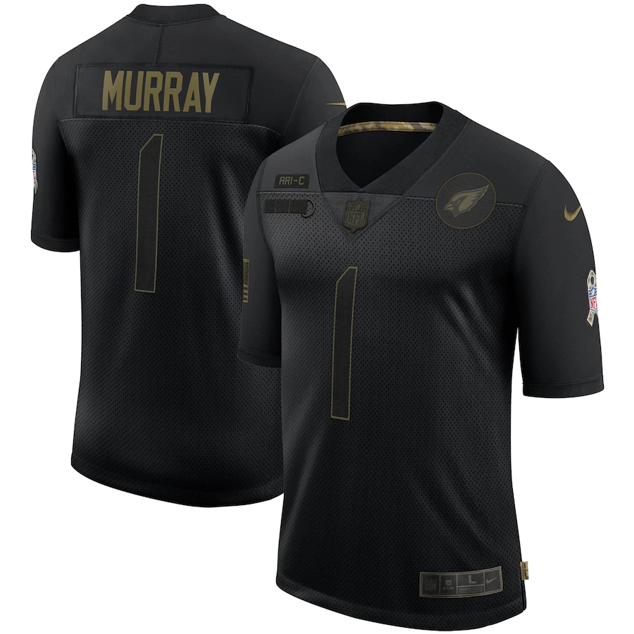 Nike Cardinals 1 Kyler Murray Black 2020 Salute To Service Limited Jersey